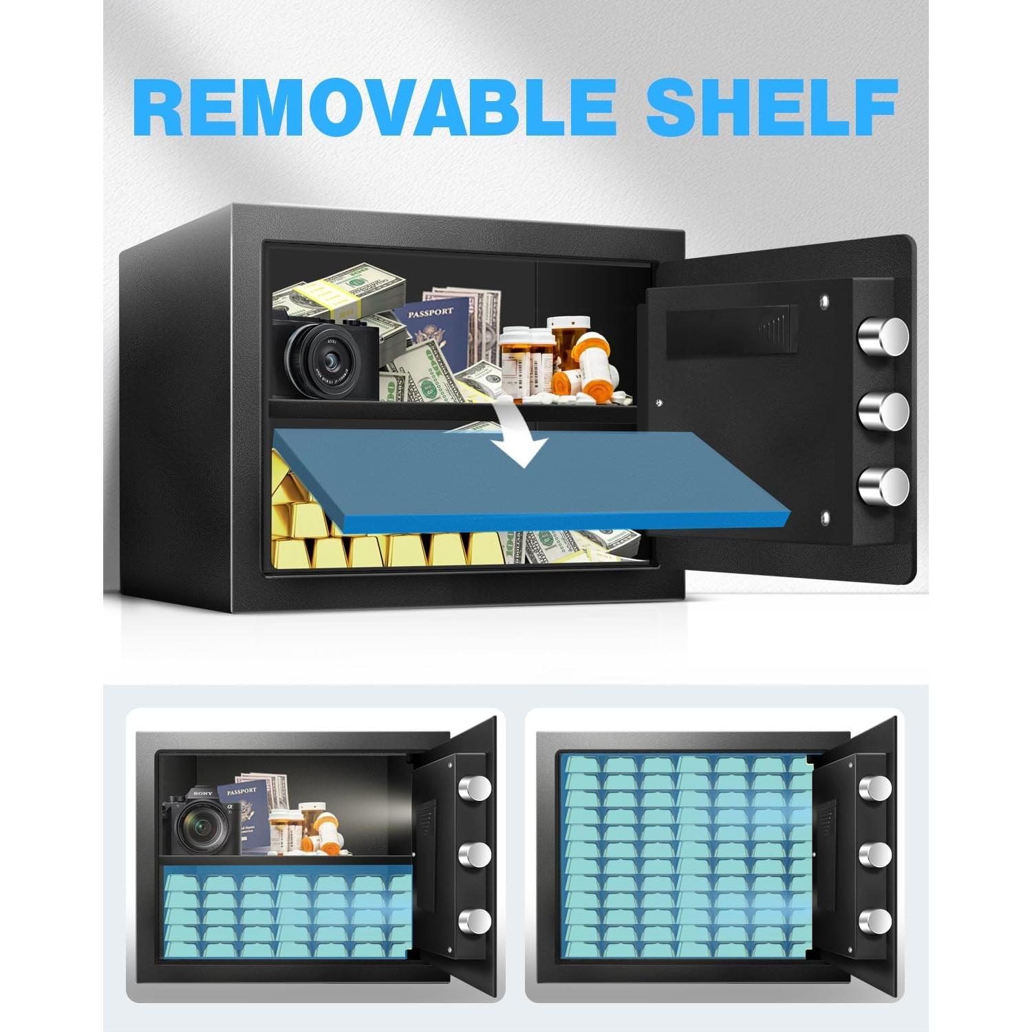 Caja Fuerte TOTOY 1.8 Pies Cúbicos Acero Electrónica Antirrobo