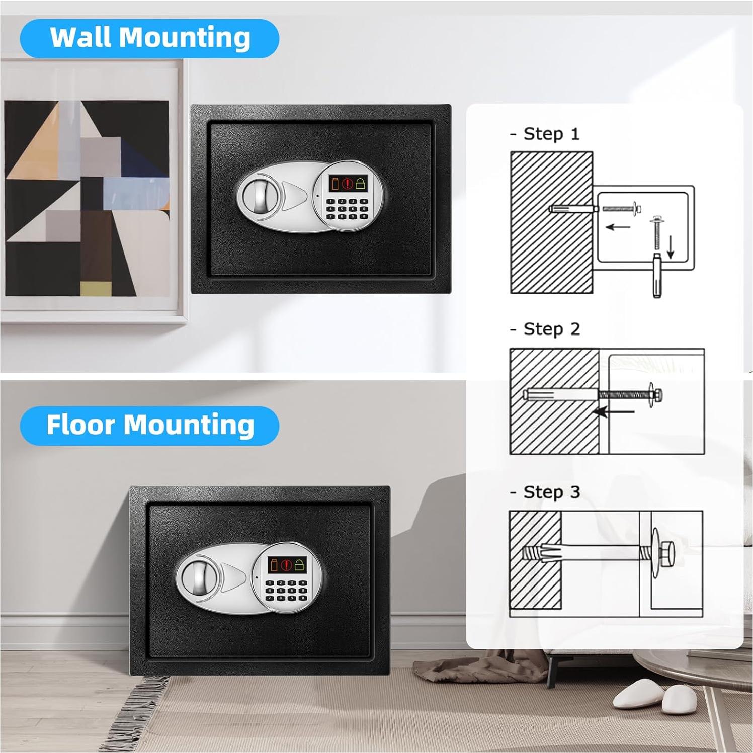 Caja Fuerte TOTOY 1.8 Pies Cúbicos Acero Electrónica Antirrobo