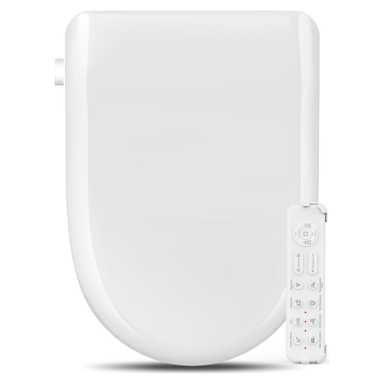 Asiento de Inodoro con Bidet Zhongshan - Alargado, Agua Caliente, Secador