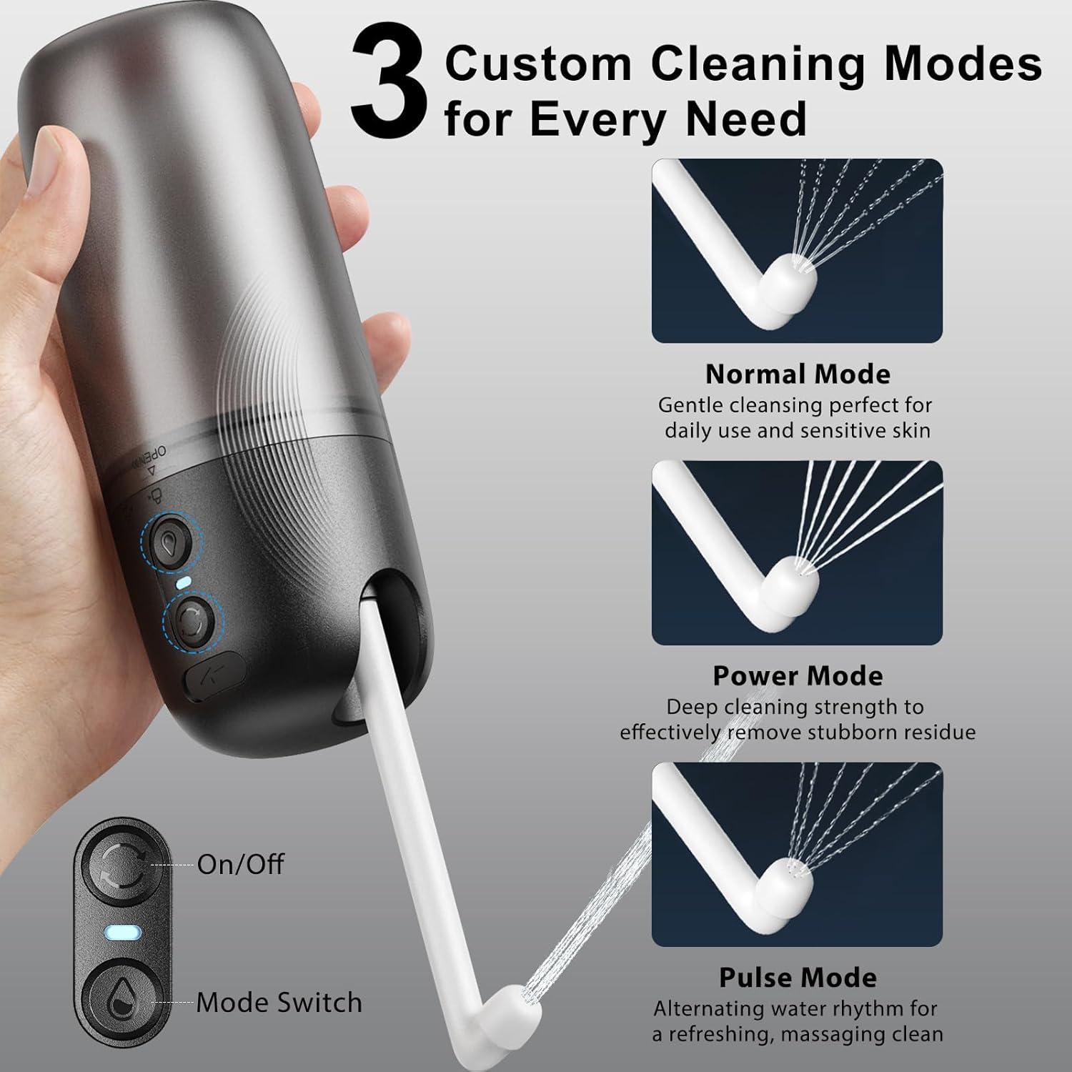 Bidet Portátil Tormiyx 250ml, Pulverizador USB-C a Prueba de Agua