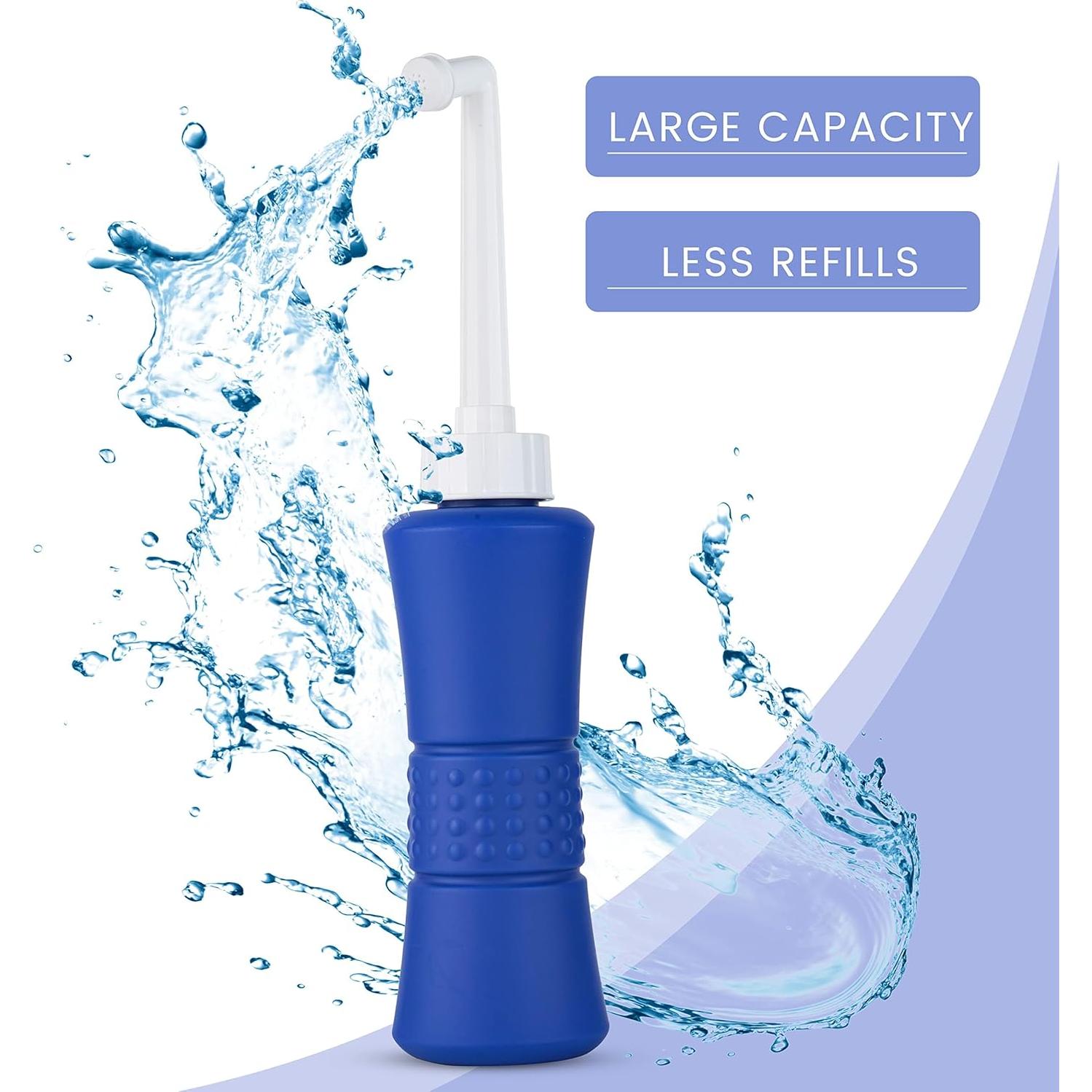 Bidet Portátil Laphang 500ml Azul con Bolsa Impermeable