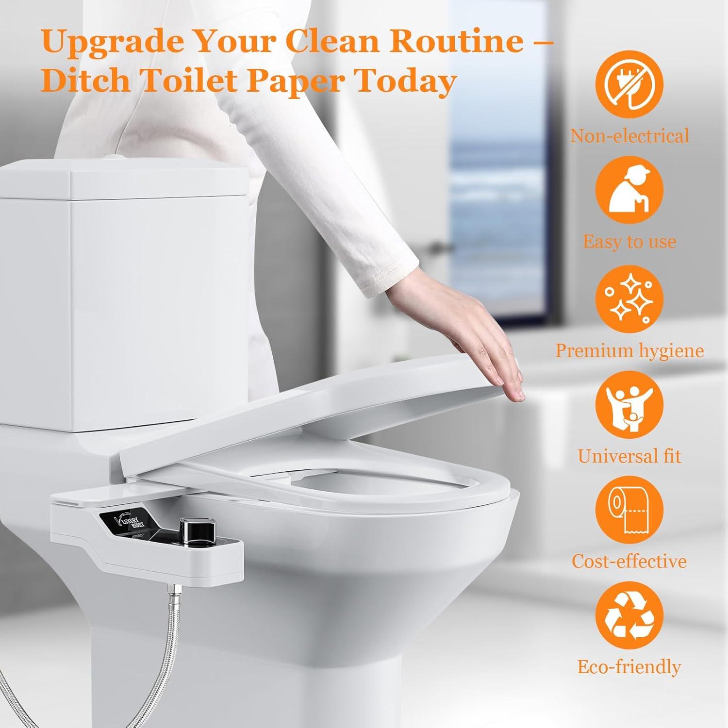 Accesorio de Bidet No Eléctrico LostSoul JSQ511 - Ultra Delgado
