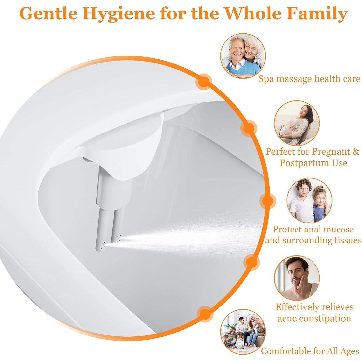 Accesorio de Bidet No Eléctrico LostSoul JSQ511 - Ultra Delgado