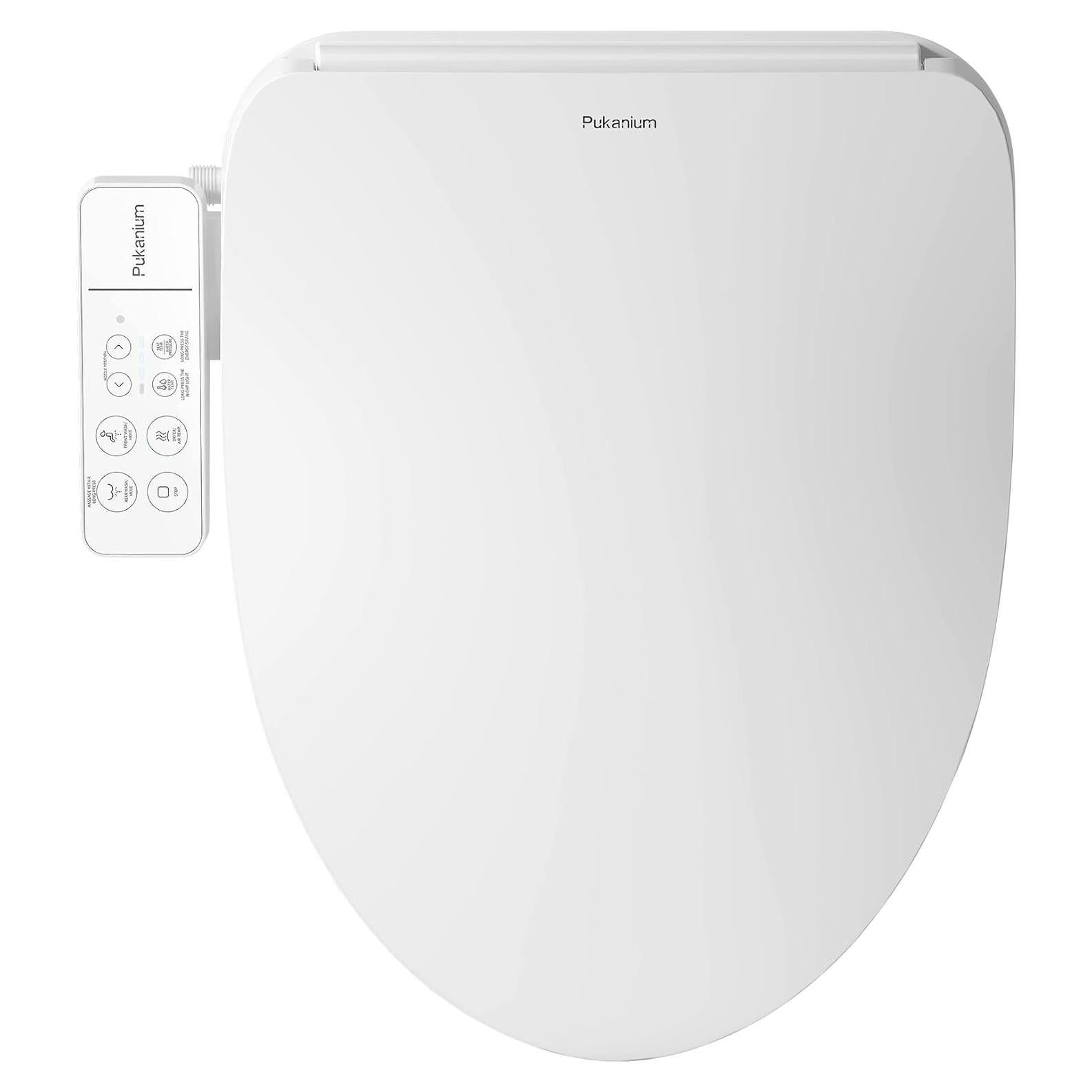 Asiento de inodoro bidet eléctrico PUKANIUM 23G001WH calefaccionado