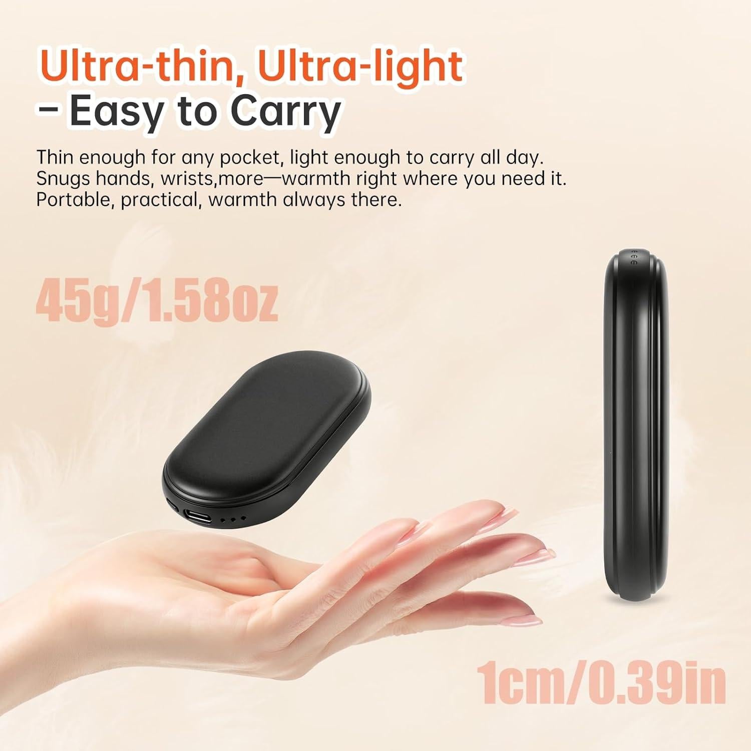 Calentadores de Manos Recargables Oudisstech G30 2 Piezas 8 Horas