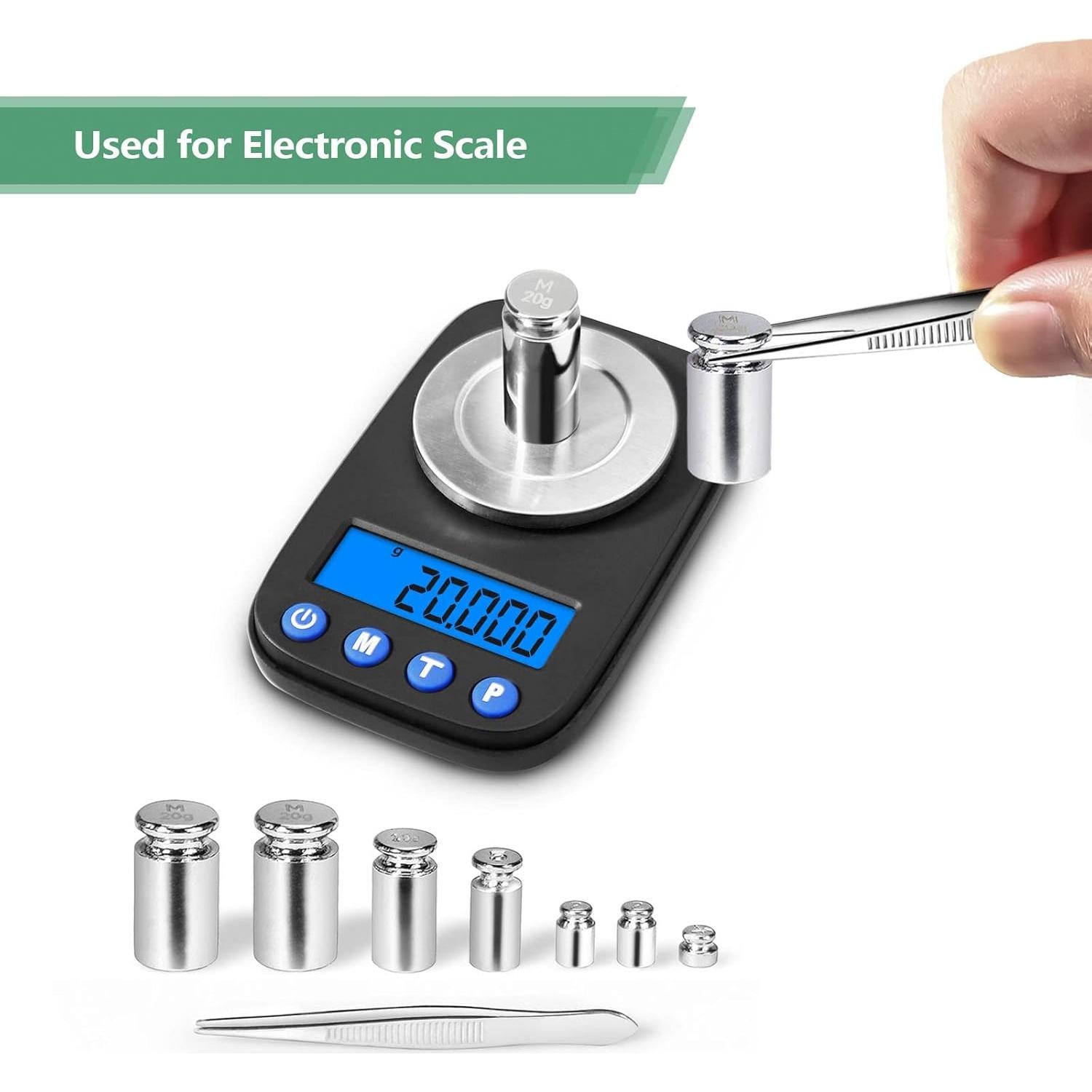 Conjunto de Pesas de Calibración 7 PCS ACCT para Balanza Digital