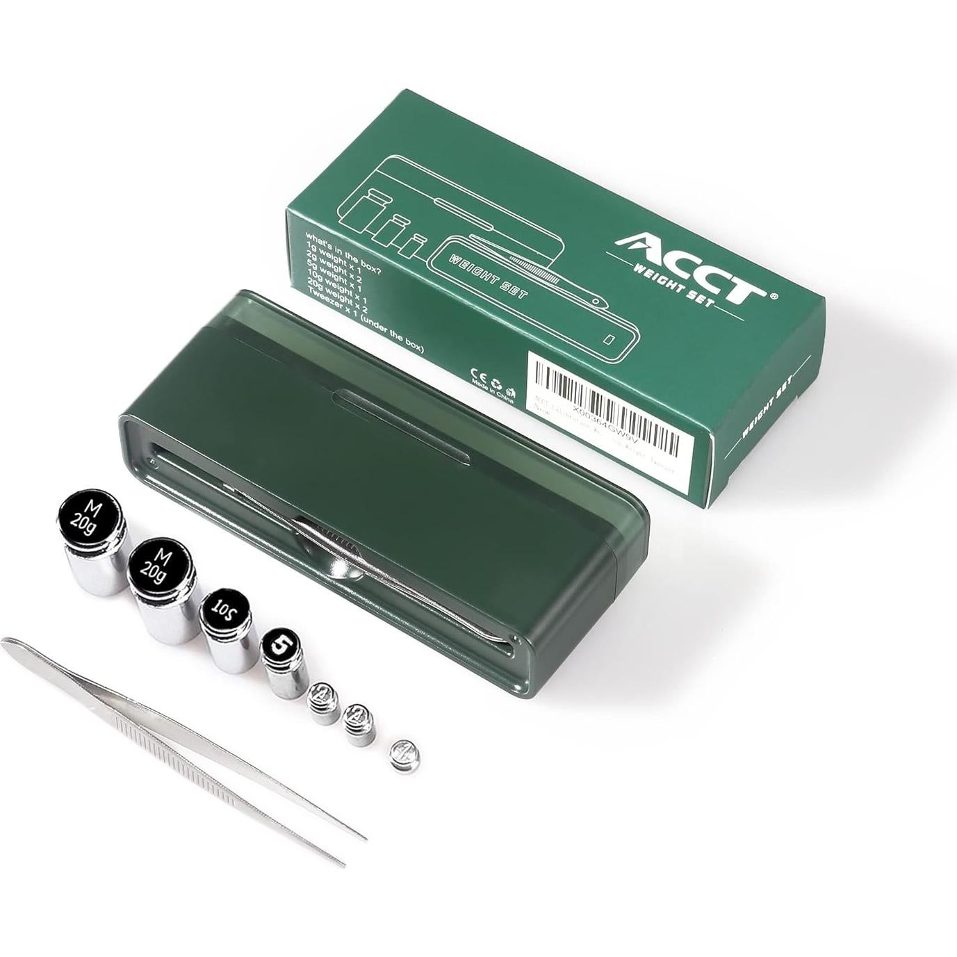 Conjunto de Pesas de Calibración 7 PCS ACCT para Balanza Digital