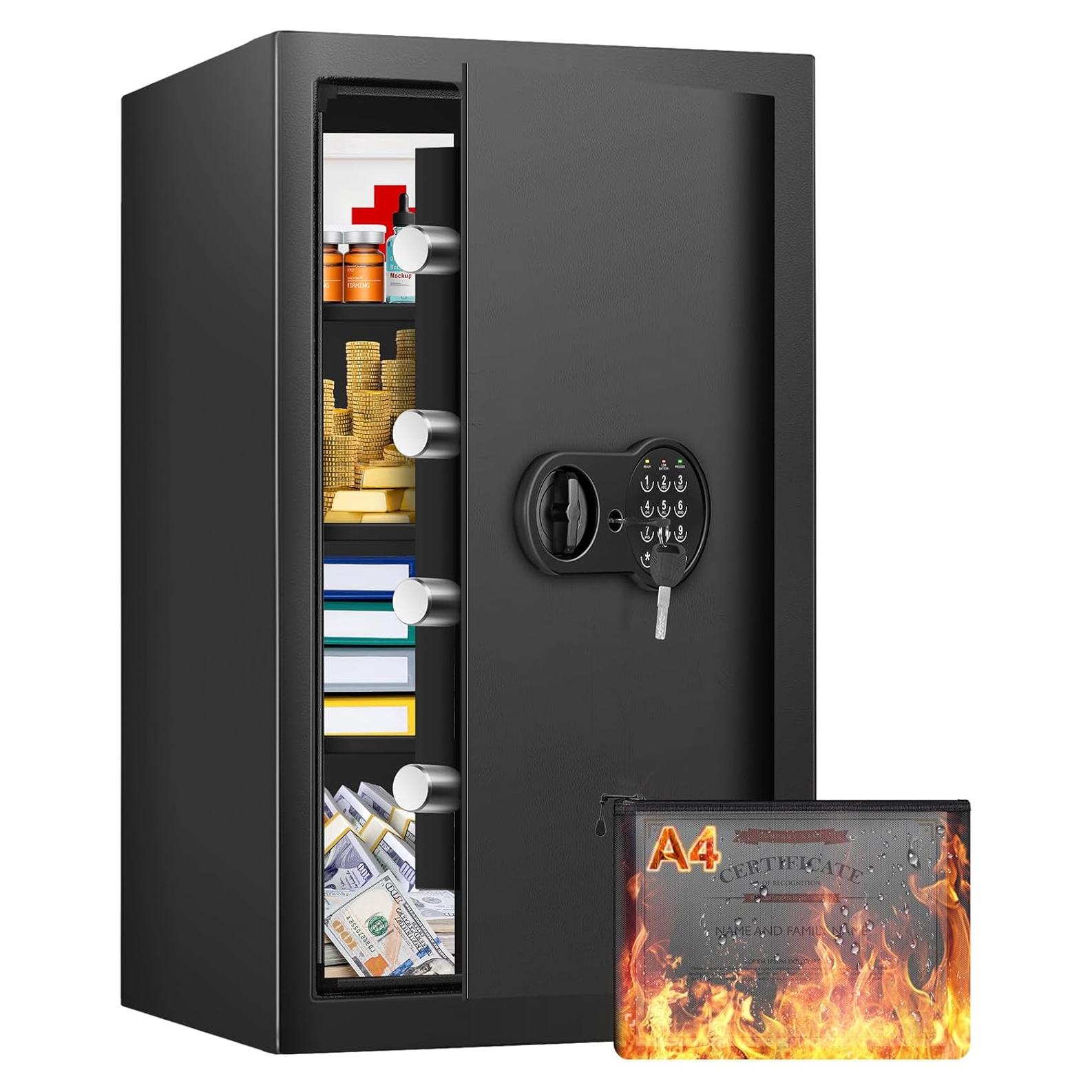 Caja Fuerte Digital Mitlvge 67.1L a Prueba de Fuego y Agua