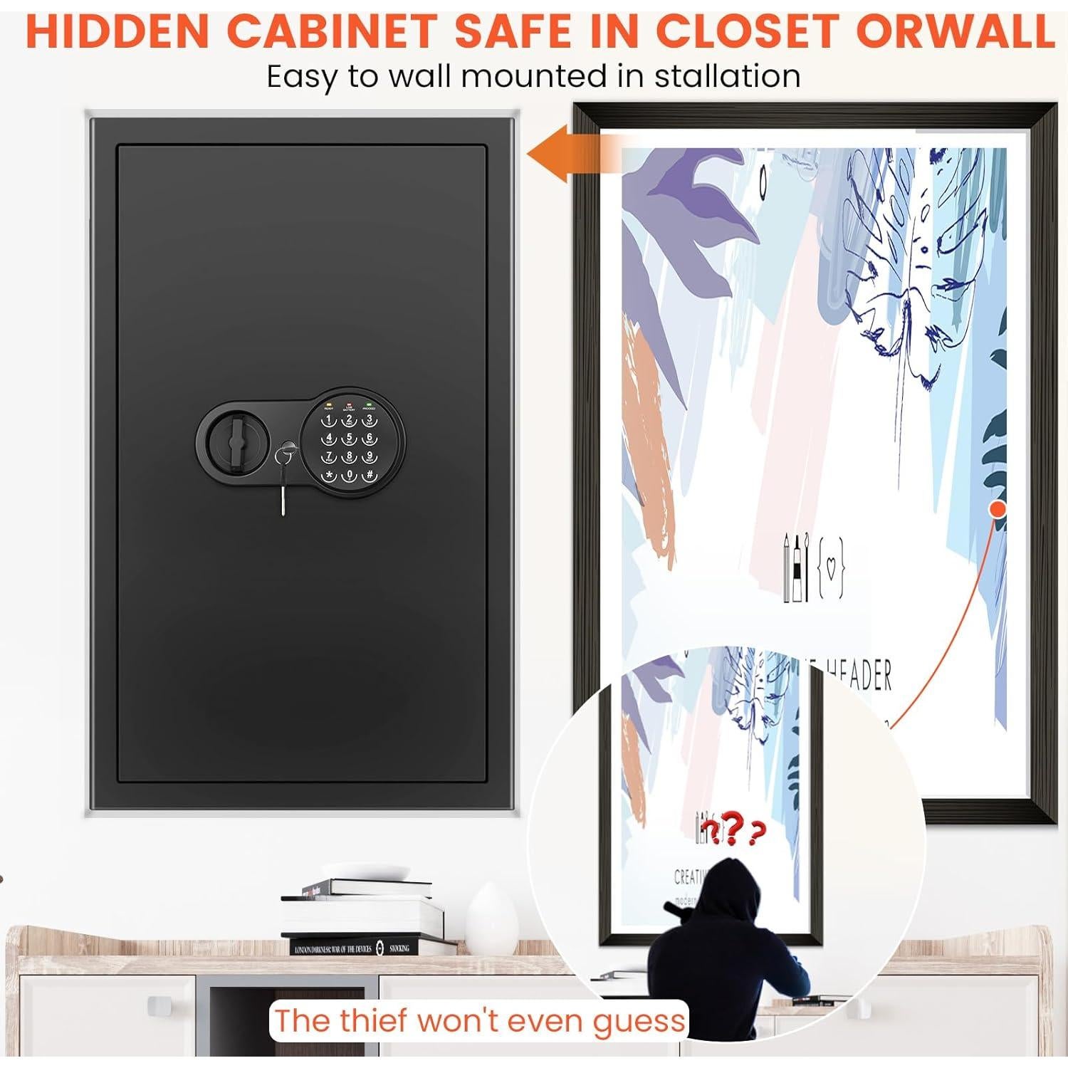 Caja Fuerte Digital Mitlvge 67.1L a Prueba de Fuego y Agua