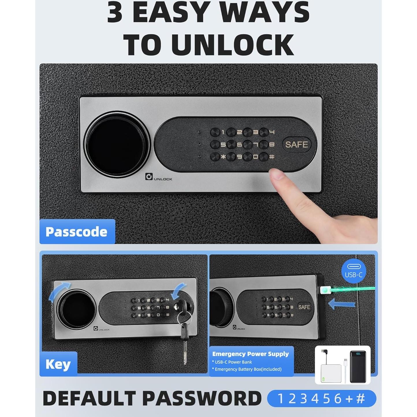 Caja Fuerte DAYI D-60, 3 Pies Cúbicos, Digital, Alarma