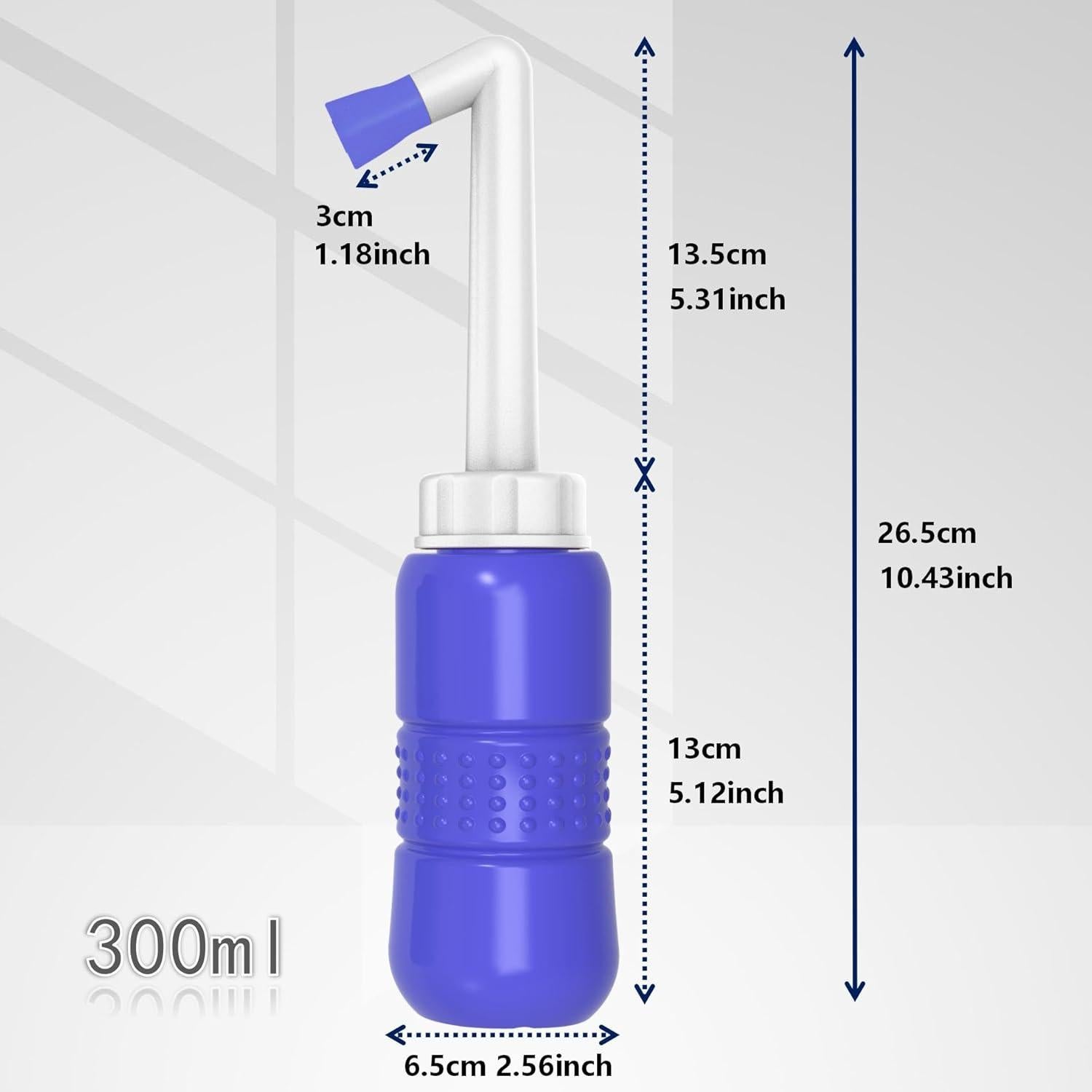 Paquete 2 Botellas Bidet Portátil TONELIFE 300ml Azul Negro