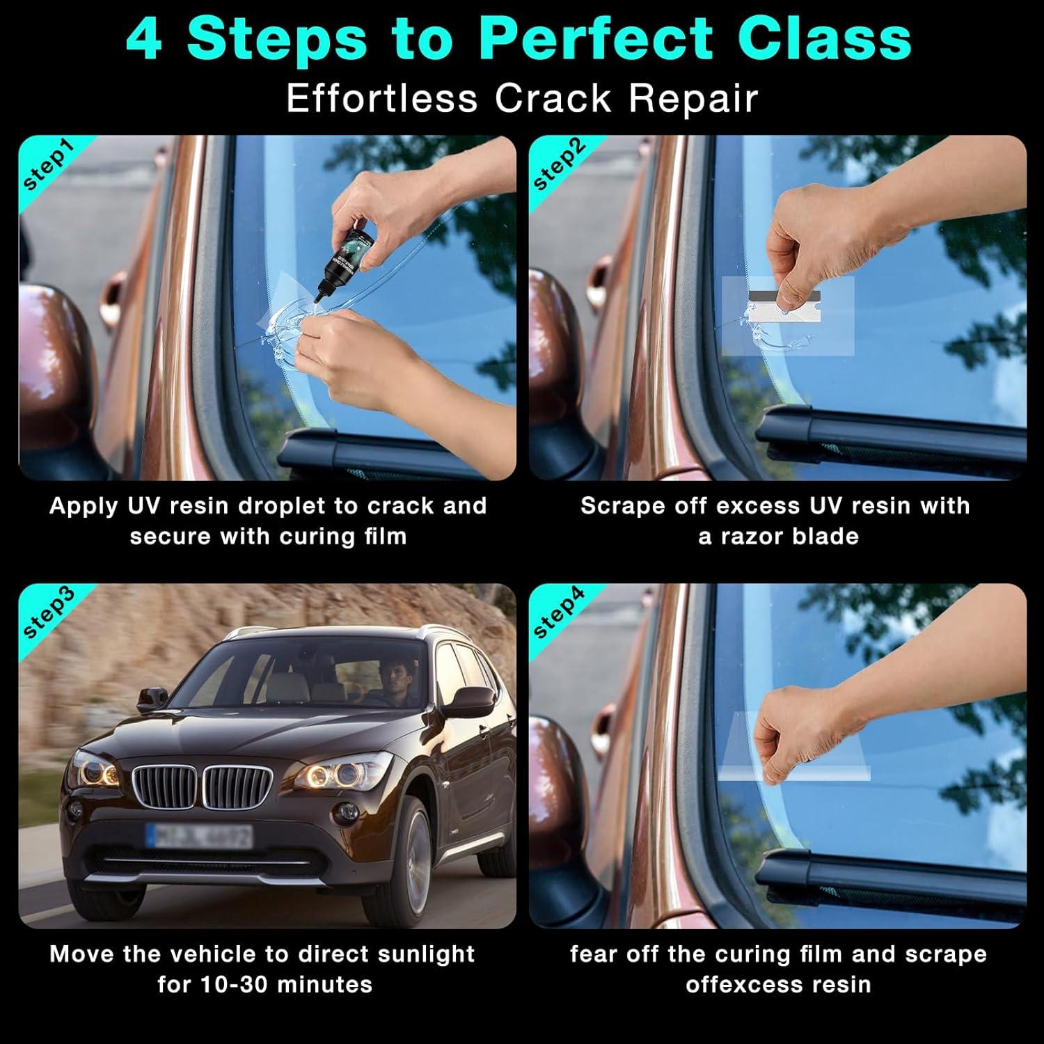 Kit de Reparación de Parabrisas Genérico 2025 - 1 Juego