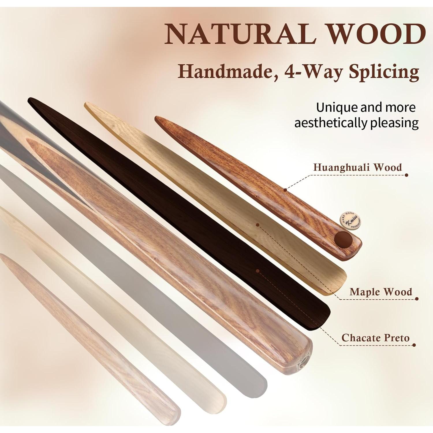 Kmise Snooker Pool Cue 3/4 División Hecho a Mano 145 cm