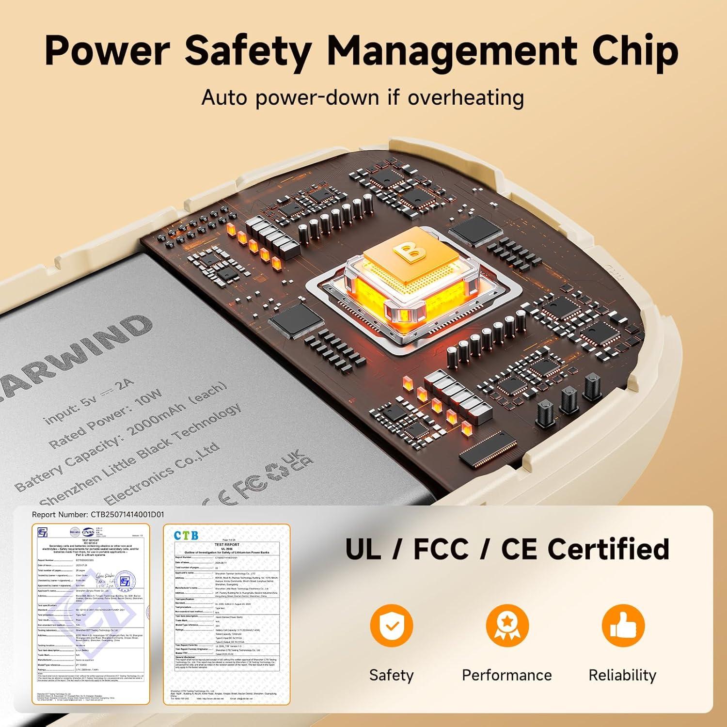 Calentadores de Manos Eléctricos Bearwind S31 - Paquete de 2