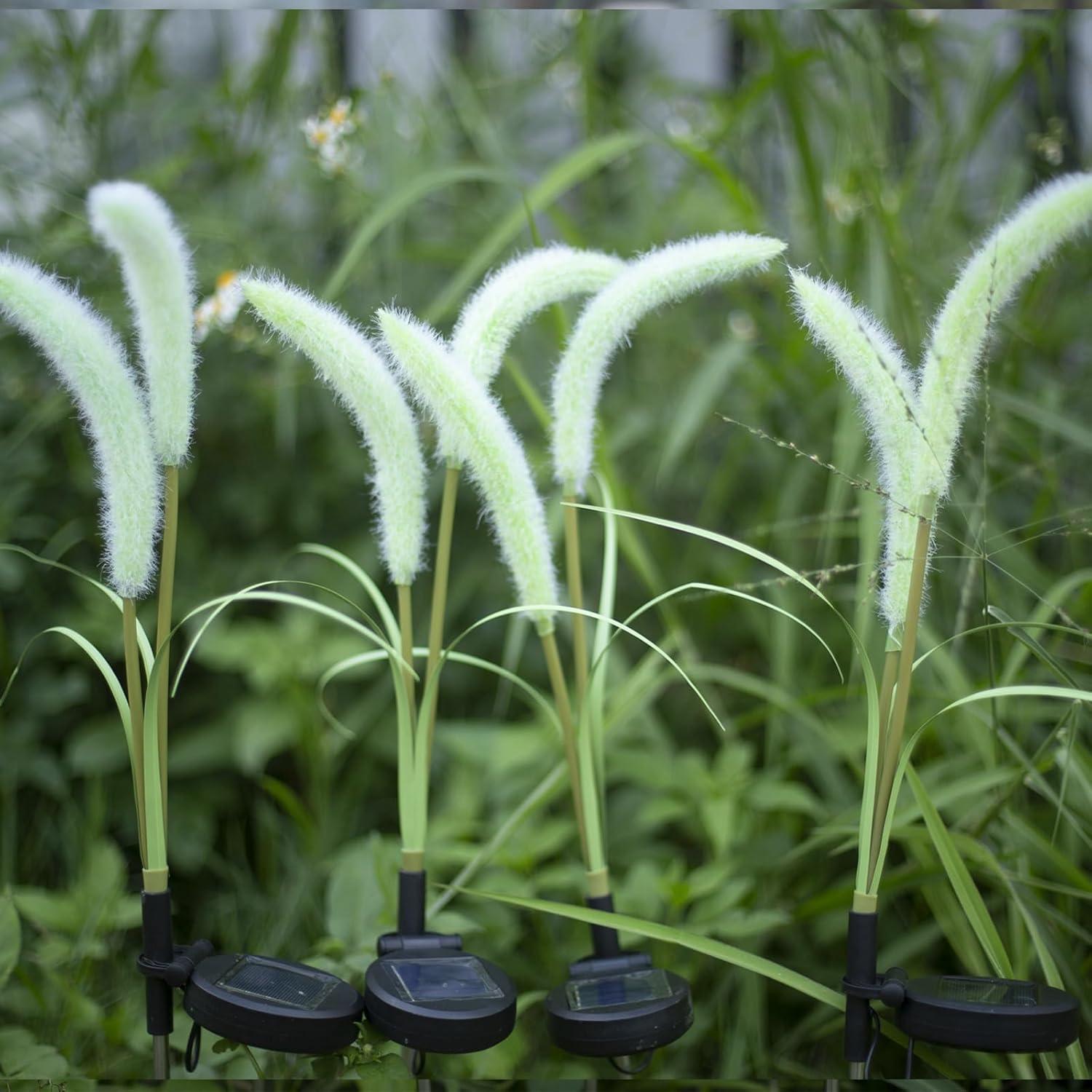 Luces Solares Decorativas Setaria Viridis Mindcare 4 Pzas