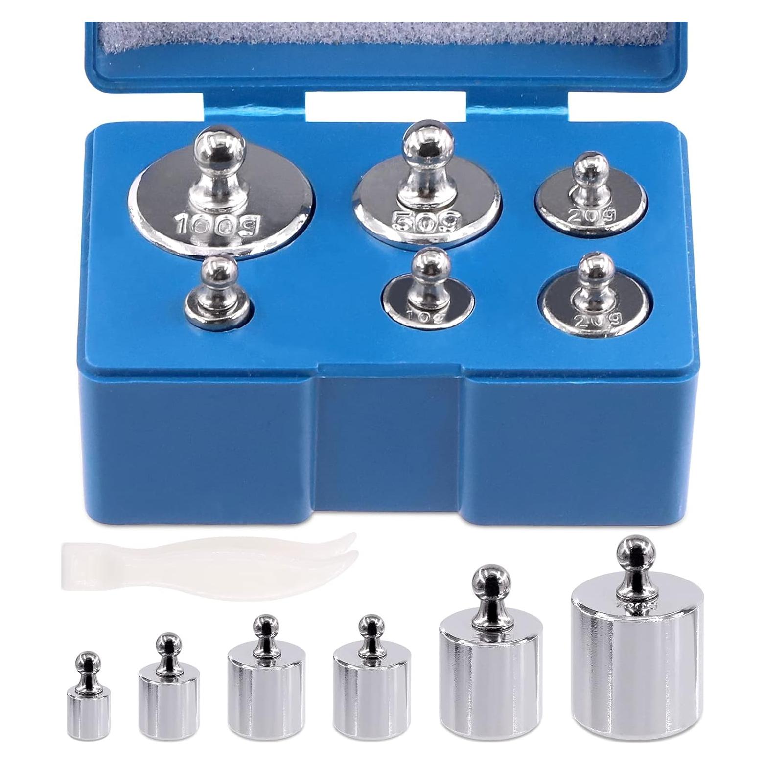 Juego de Pesas de Calibración Mardatt 7 Pcs Acero Inoxidable 200g