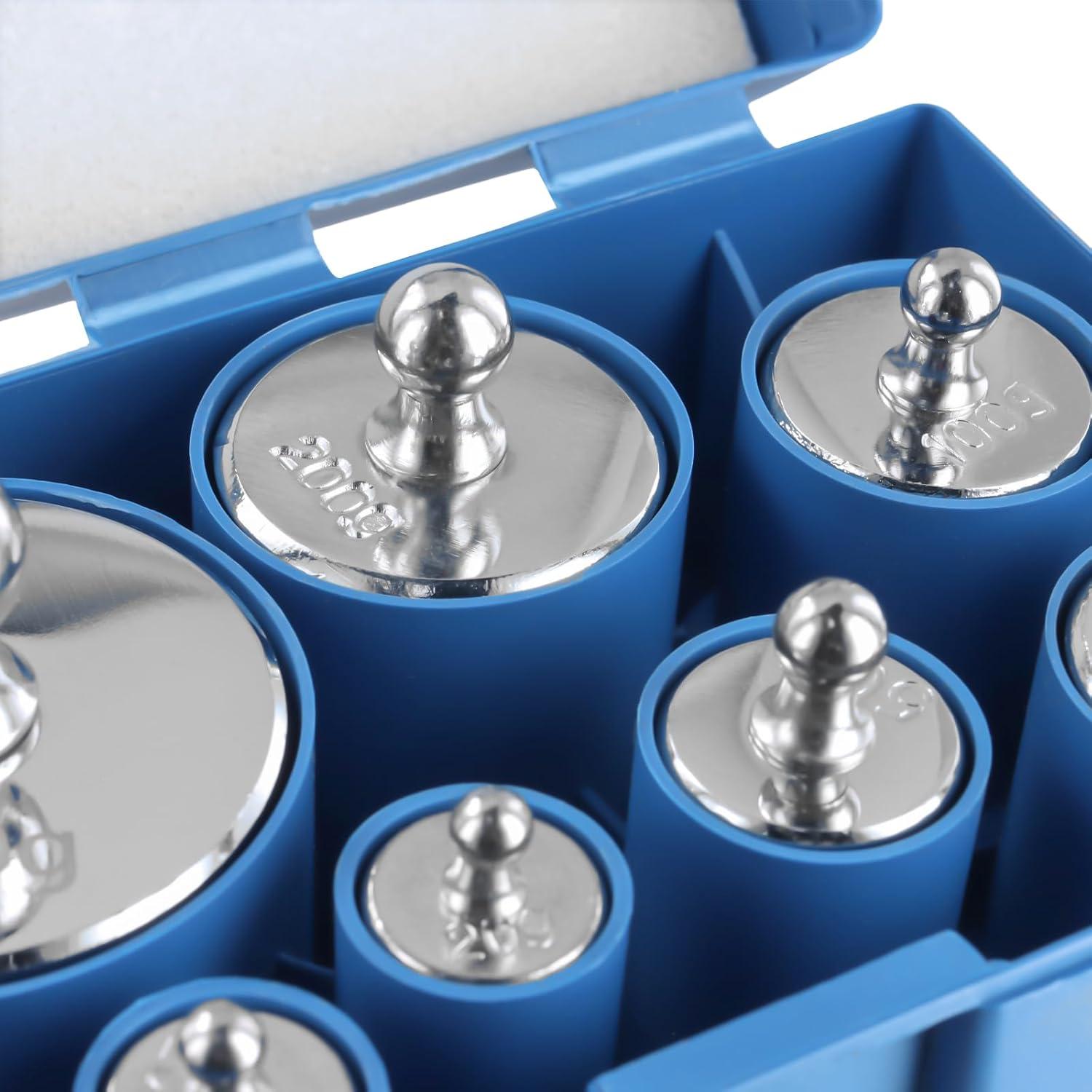 Kit de Pesas de Calibración SEUNMUK 16 Piezas 10g a 500g