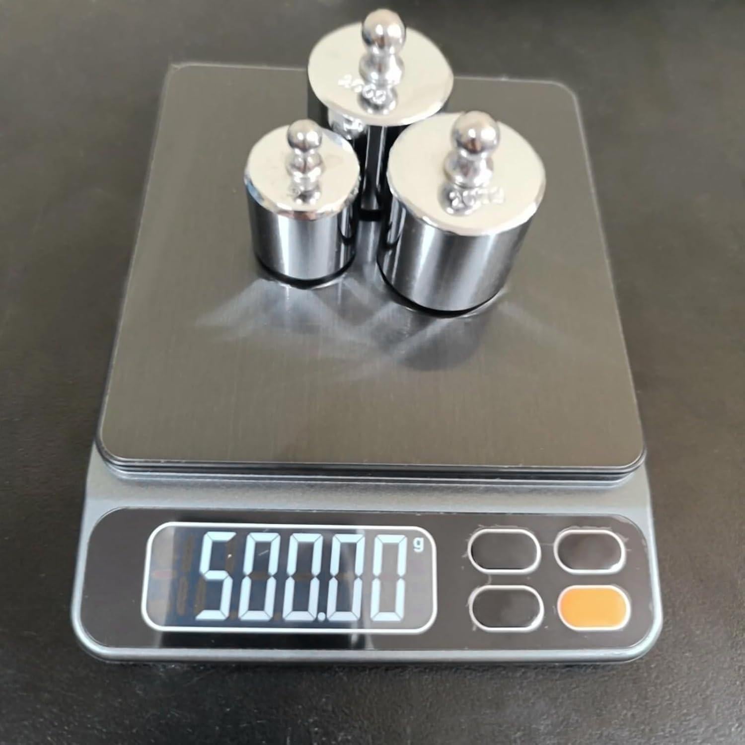 Kit de Pesas de Calibración SEUNMUK 16 Piezas 10g a 500g