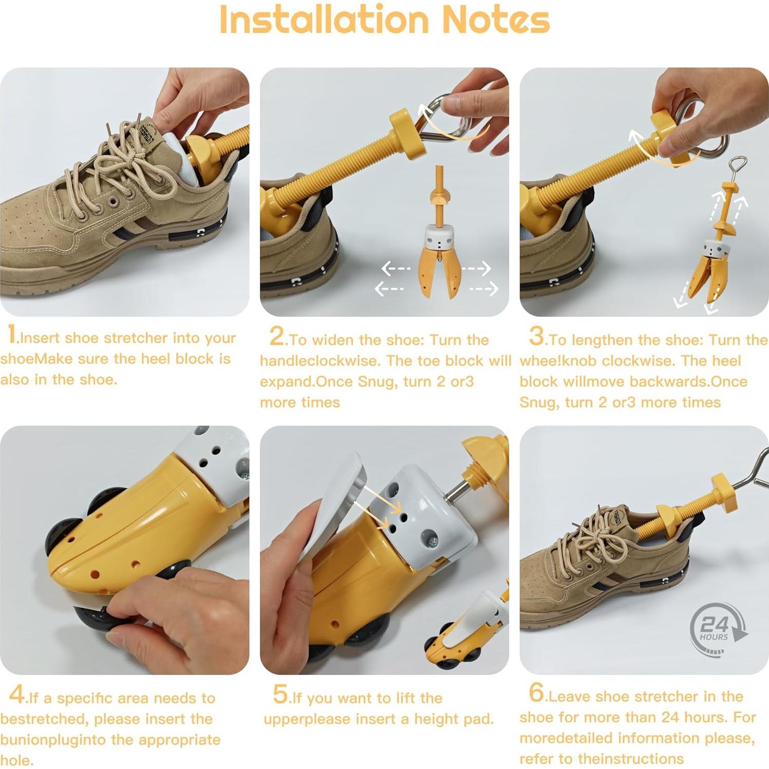 Estirador de Zapatos JJDPARTS 4 Vías Ajustable Unisex