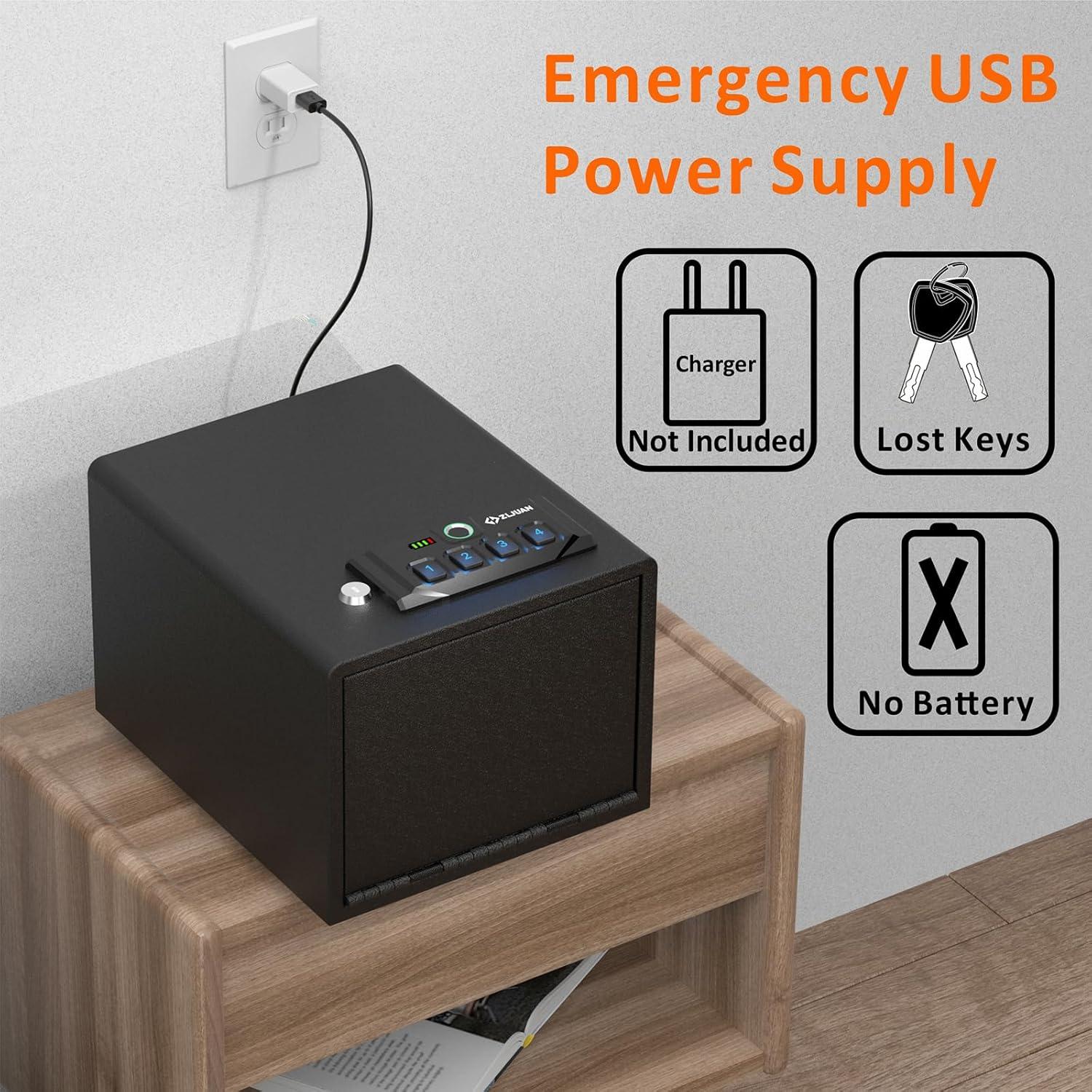 Caja Fuerte Biometrica Z ZLJUAN LT-106-F-X para Pistolas
