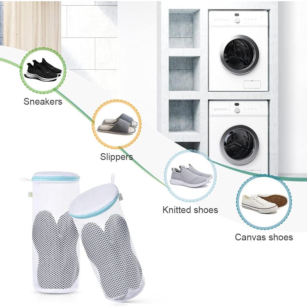 Bolsa de Lavado de Zapatos OTraki 2 Pack Malla 18x38cm