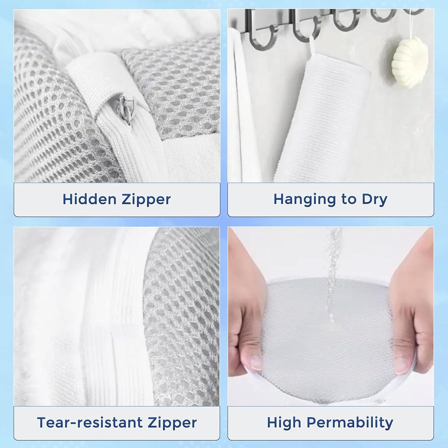 Bolsa de Lavado de Zapatos SR ESENCIALES 2 Pcs Chenille 30x17cm