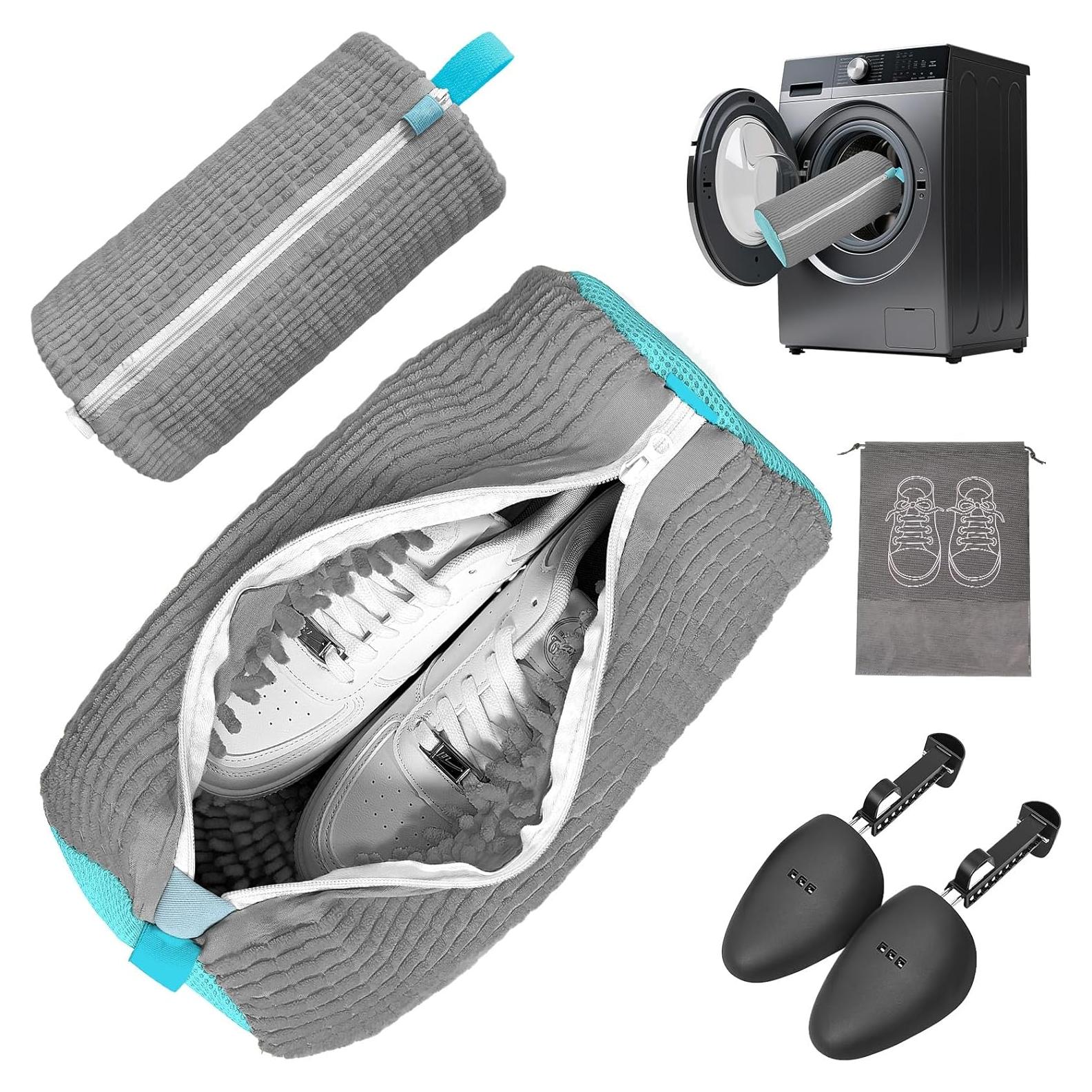 Bolsa de Lavado de Zapatos Reutilizable LGBS - Gris 5pc