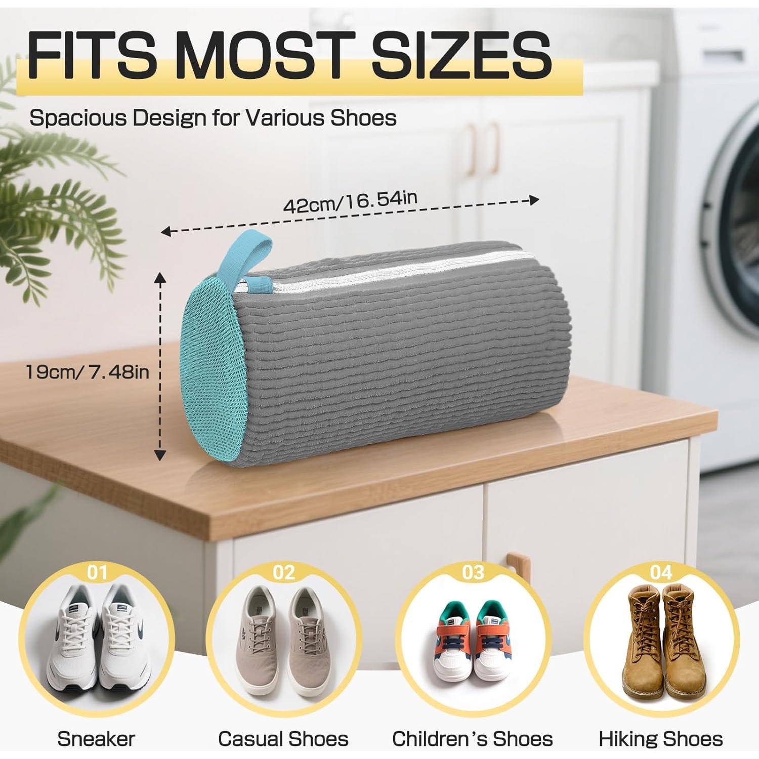 Bolsa de Lavado de Zapatos Reutilizable LGBS - Gris 5pc