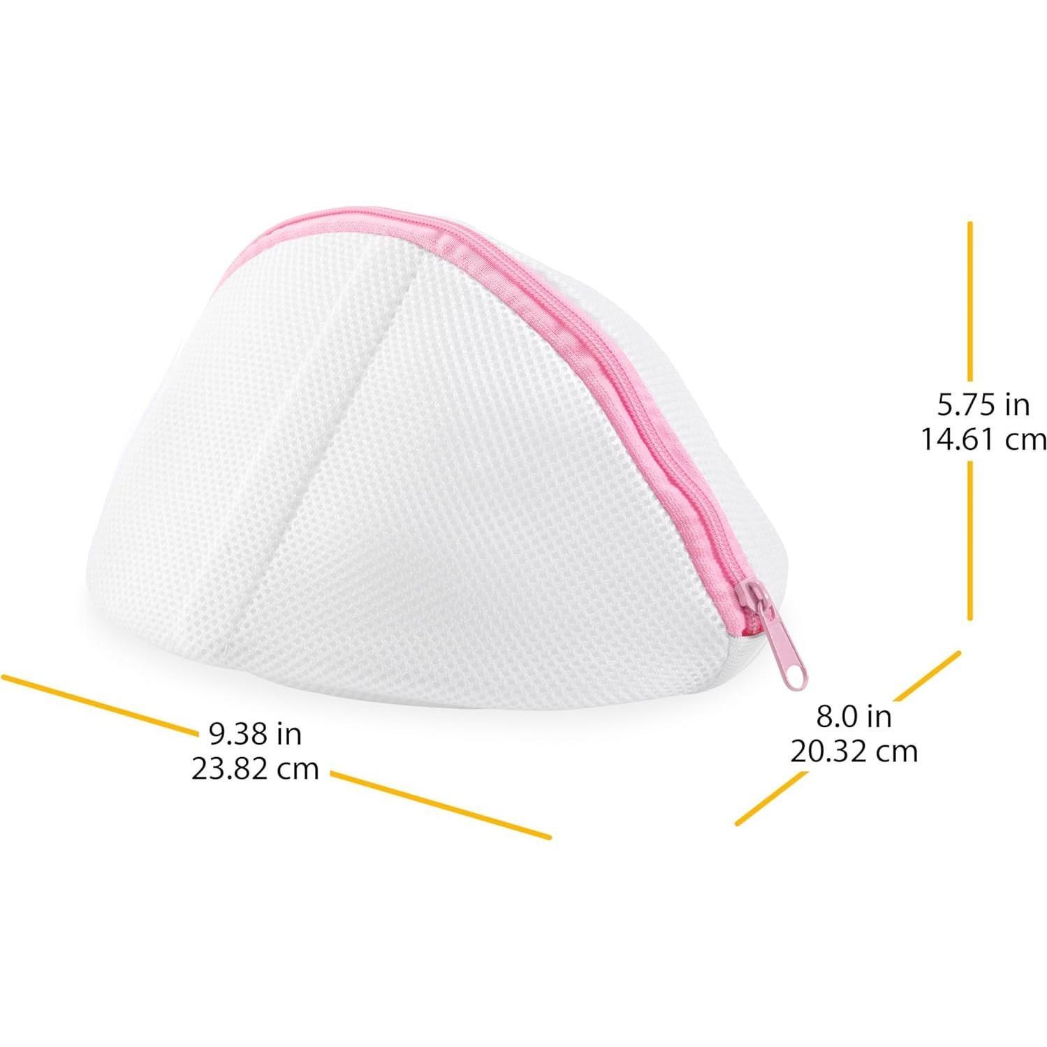 Bolsa de Lavado de Sujetadores de Malla Whitmor Blanca 23.8x20cm