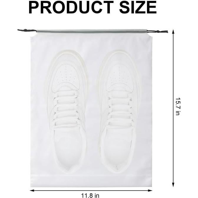 Bolsas para zapatos de viaje transparentes impermeables 2 piezas