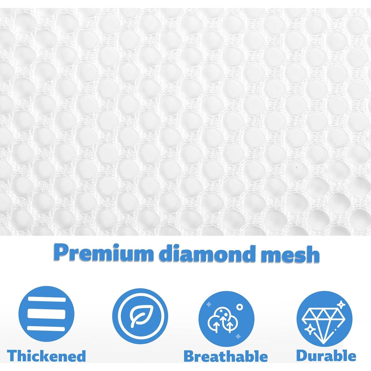 Bolsa de Lavandería de Malla BOXOB 50x60 cm Blanca Reutilizable