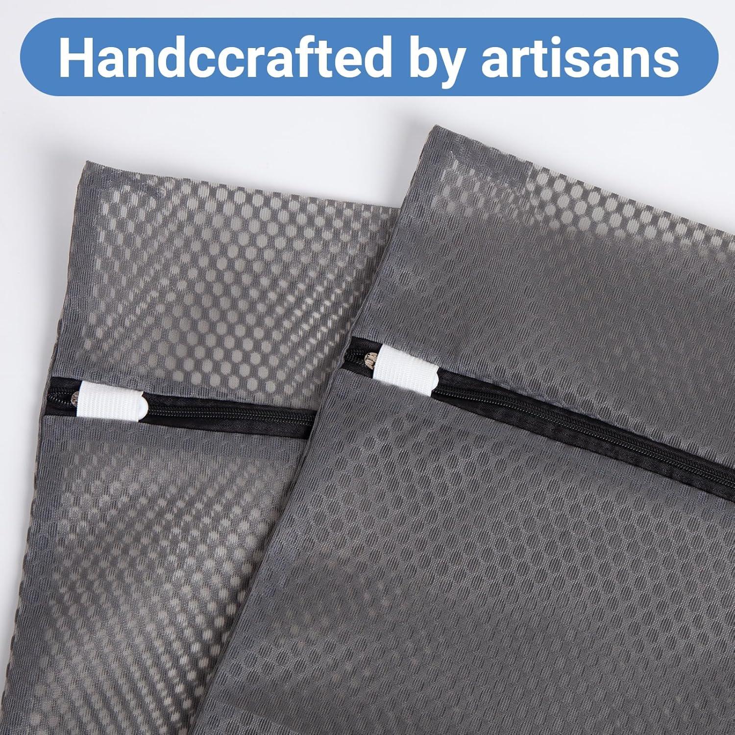 Bolsas de Lavandería de Malla Meeall 3Pcs 40x50cm Gris