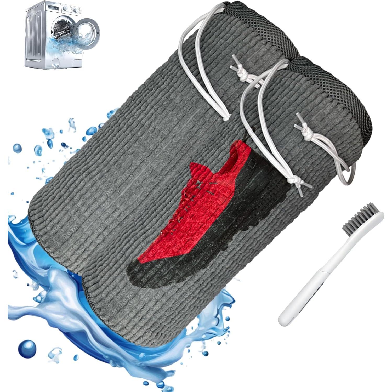 Bolsa de Lavado de Zapatos LABFORTY8 con Cepillo y Cierre de Cuerda