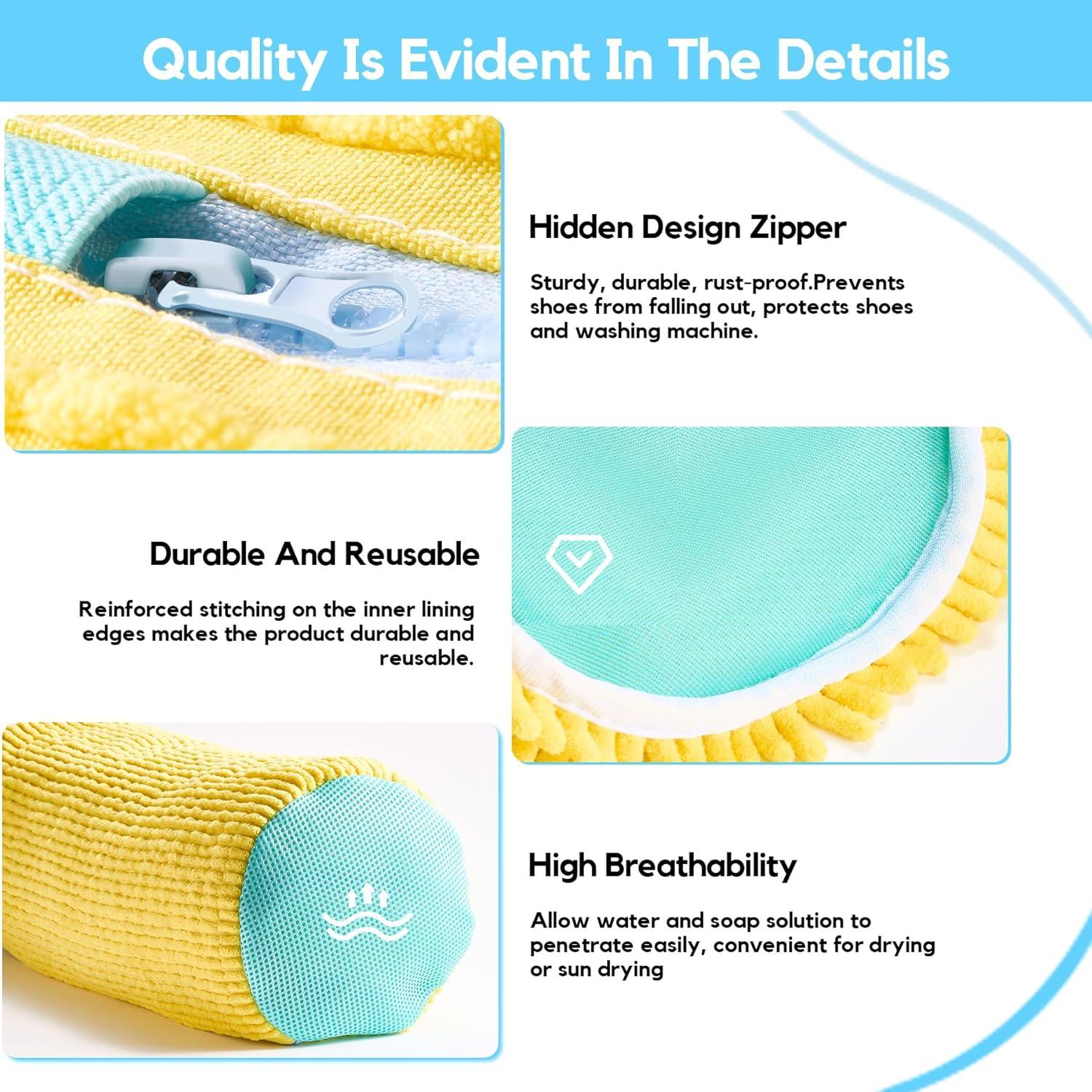 Bolsa de Lavado de Zapatos CinGiiCo 4 Pcs Ajustable 40x20 cm