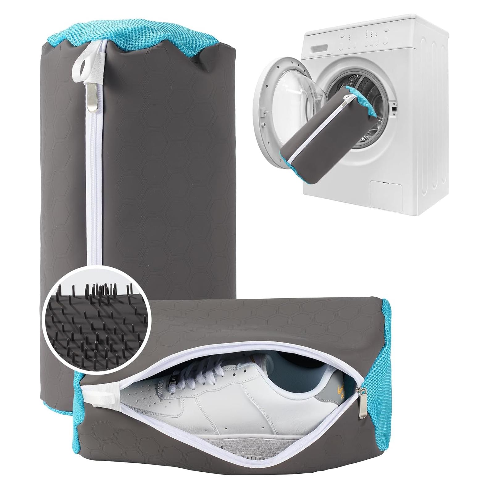 Bolsa de Lavado de Zapatos Xaarmonex de Silicona 2Pcs Gris