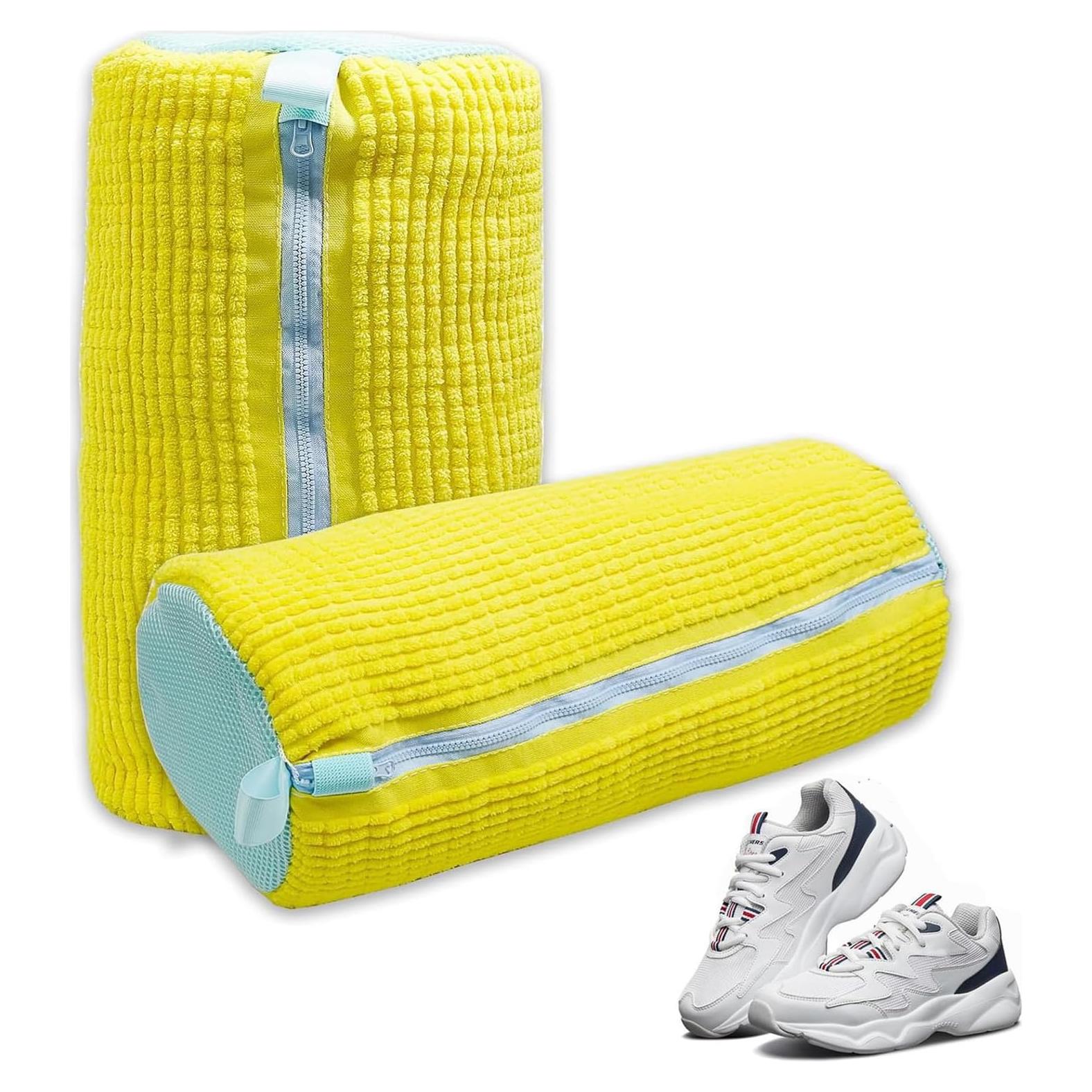 Paquete de 2 Bolsas de Lavado para Zapatos Swiftrans Amarillo