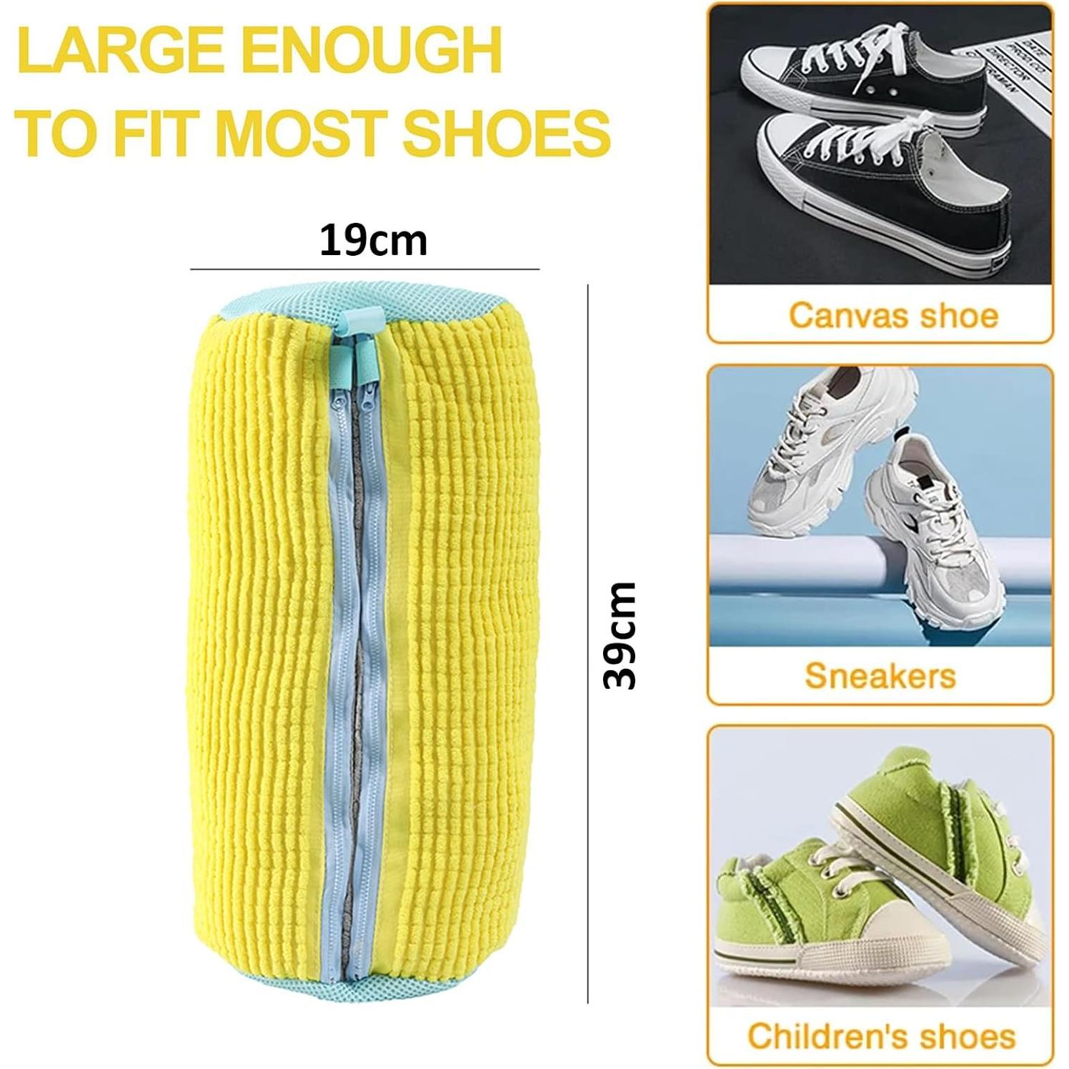 Paquete de 2 Bolsas de Lavado para Zapatos Swiftrans Amarillo