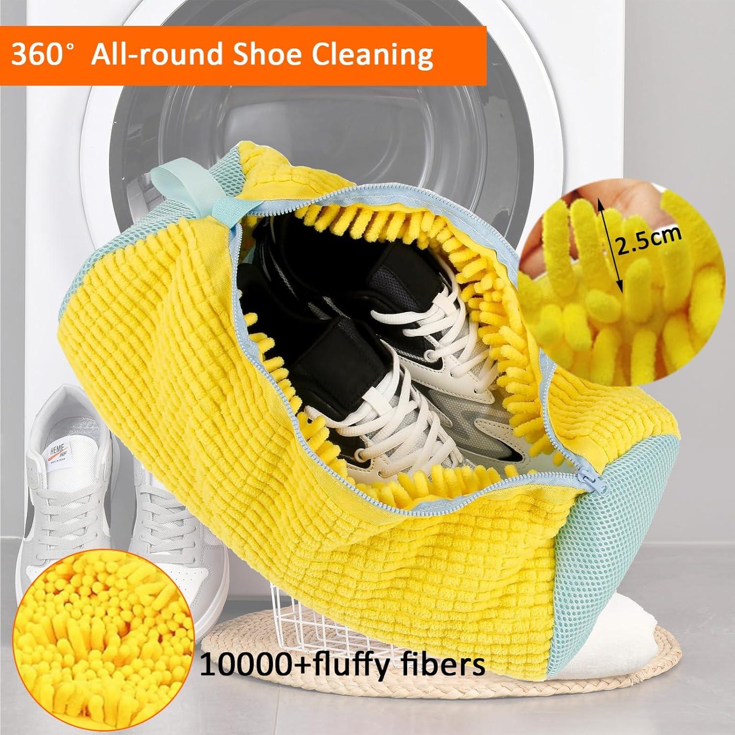 Paquete de 2 Bolsas de Lavado para Zapatos Swiftrans Amarillo