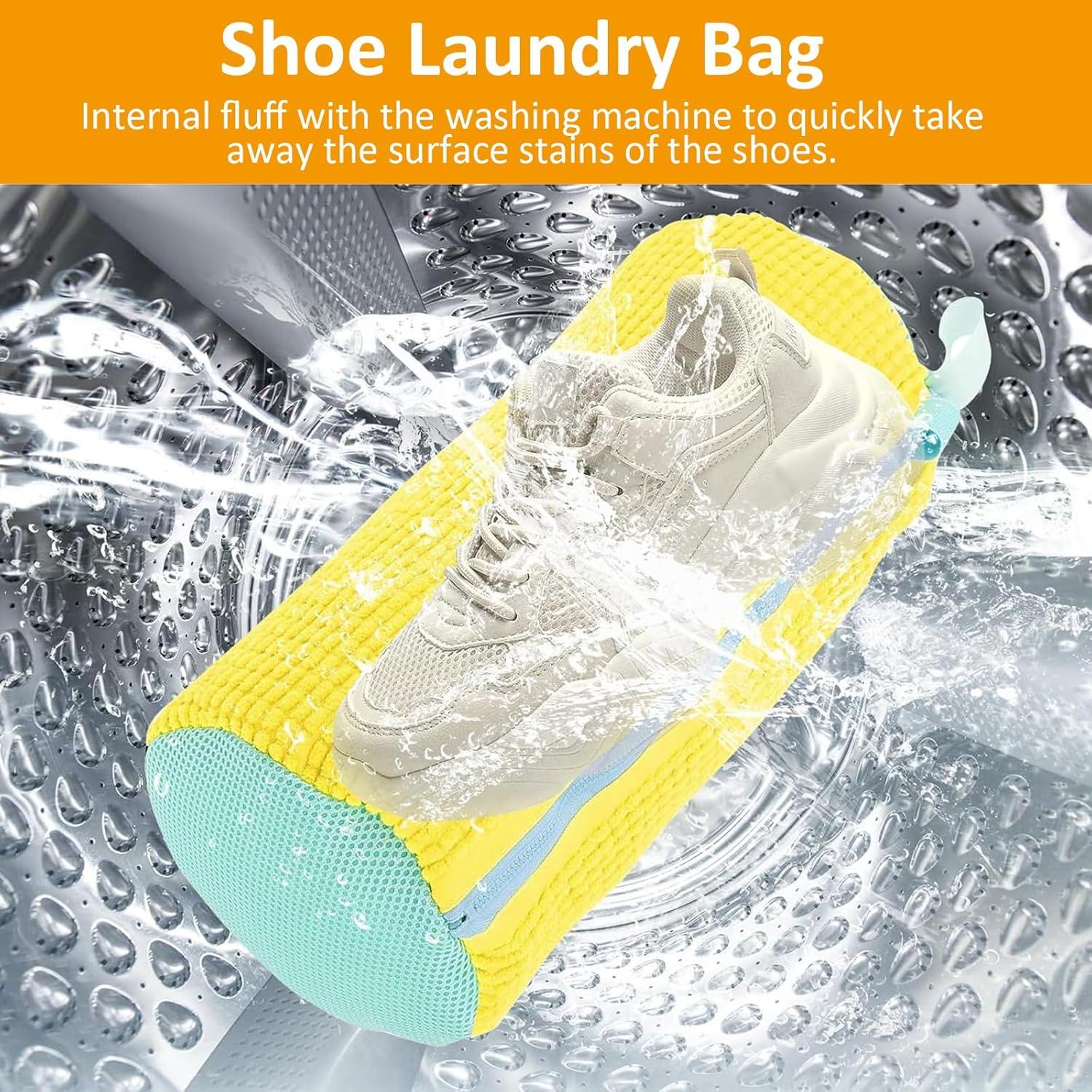 Paquete de 2 Bolsas de Lavado para Zapatos Swiftrans Amarillo