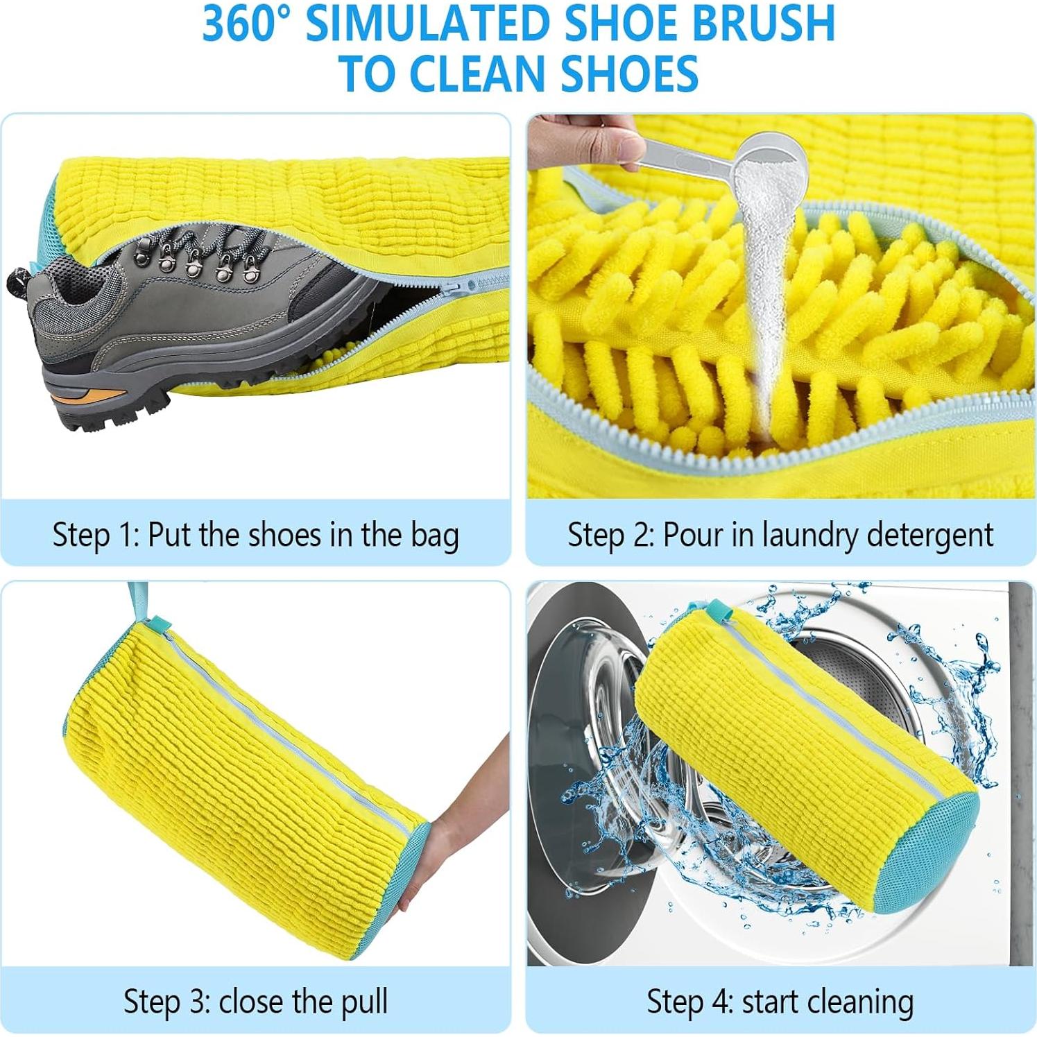 Bolsa Protectora para Lavar Zapatos Maybejiangwei Amarillo