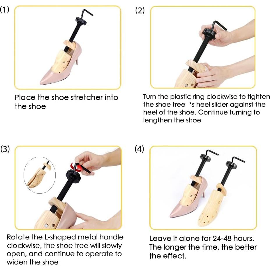 Estirador de Zapatos de Madera Repacego Ajustable Unisex