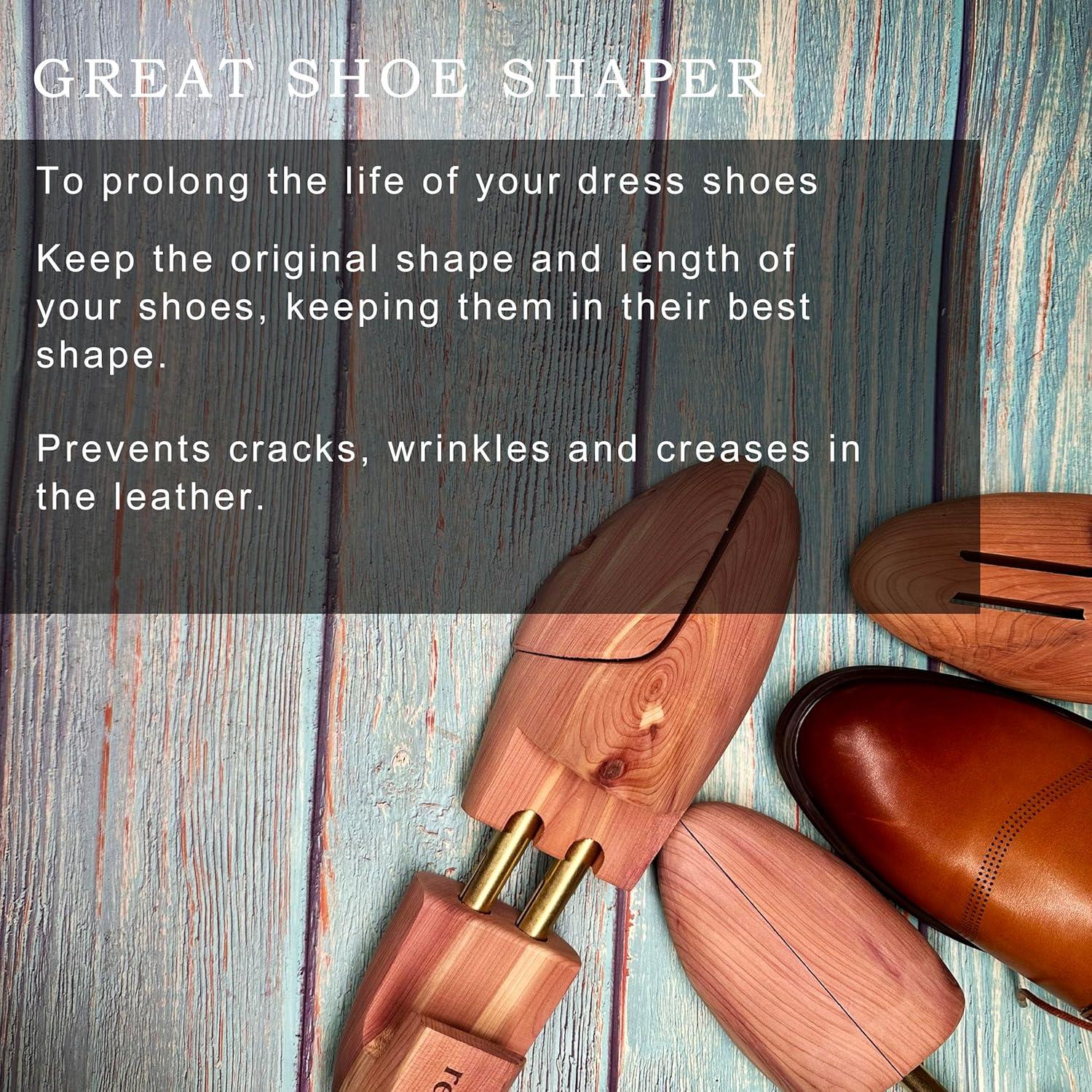 Árboles de Zapatos de Cedro Ajustables Refined para Hombres