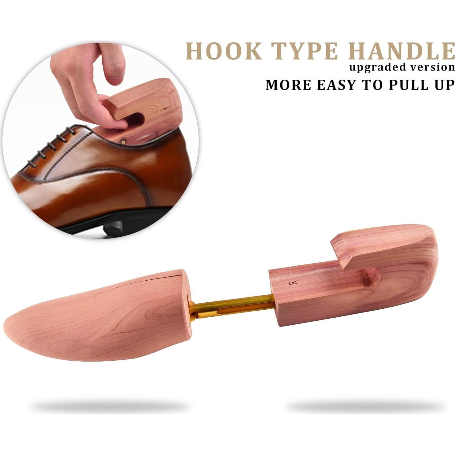 Árbol de Zapatos de Cedro TONGZANER Ajustable 2-Pack M