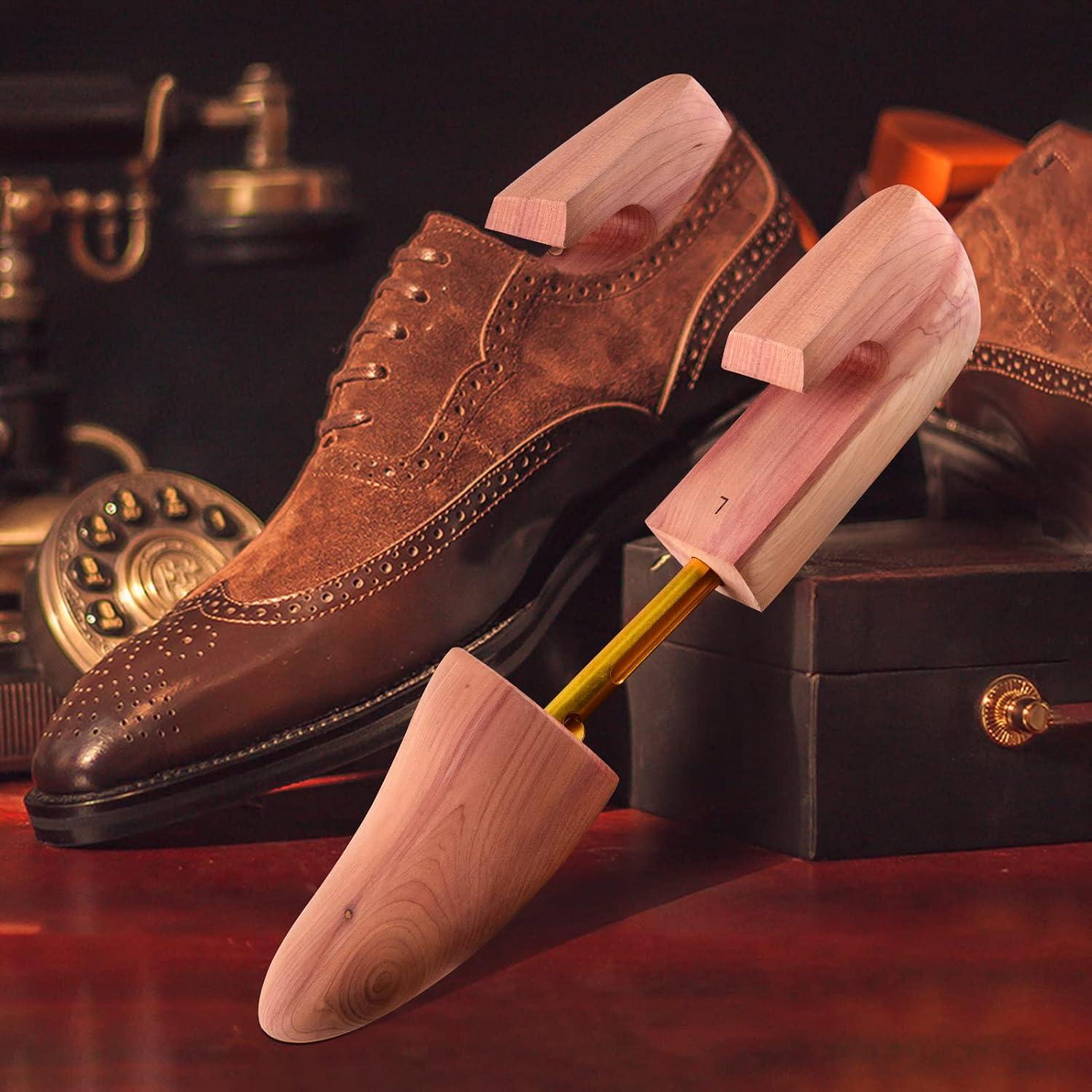 Árbol de Zapatos de Cedro TONGZANER Ajustable 2-Pack M