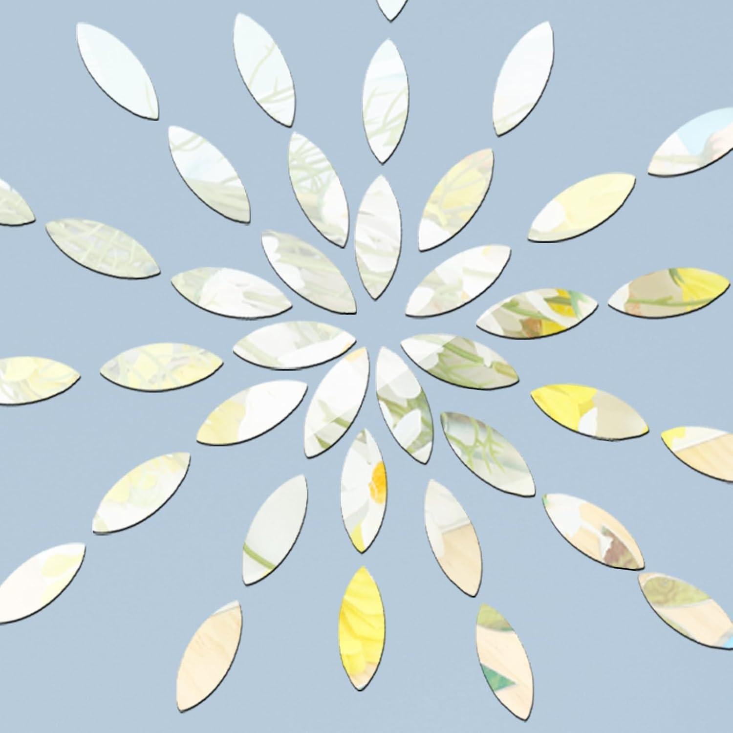 Azulejos de Espejo DARENYI 300 Pcs Autoadhesivos 2.9x1.1cm