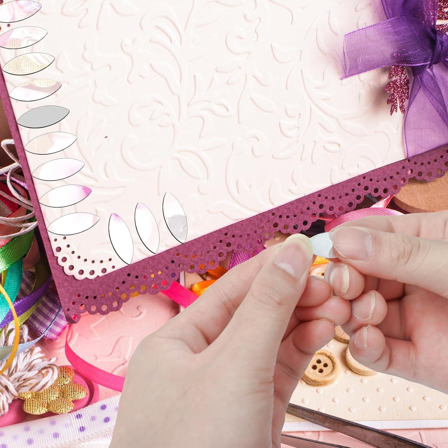 Azulejos de Espejo DARENYI 300 Pcs Autoadhesivos 2.9x1.1cm