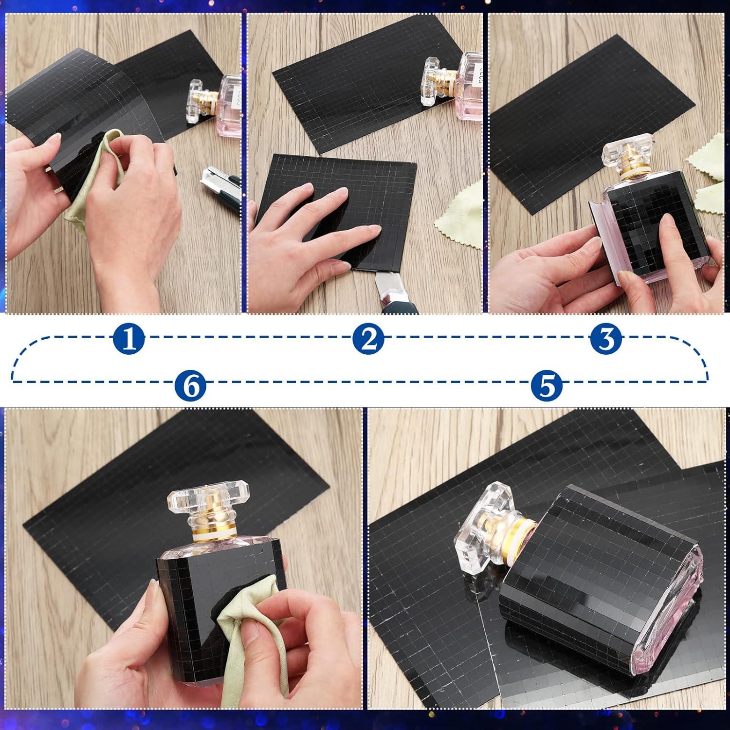 Azulejos de Espejo Autoadhesivos Romooa 7200 Piezas 0.5 cm