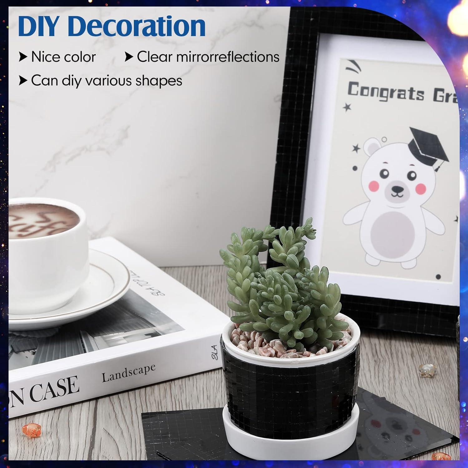 Azulejos de Espejo Autoadhesivos Romooa 7200 Piezas 0.5 cm