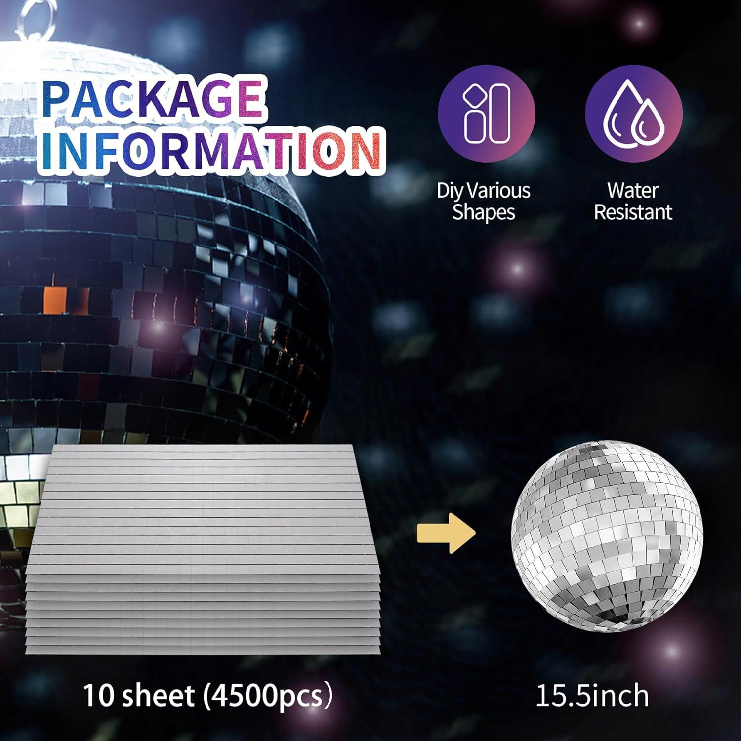 Azulejos de mosaico autoadhesivos Vehipa 10x10mm 4500 PCS