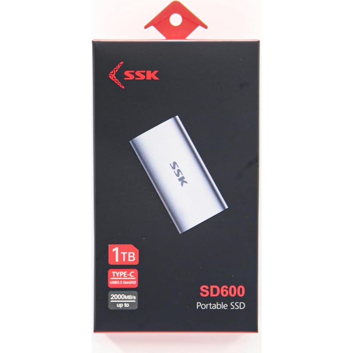 SSD Externo SSK 1TB USB 3.2 Gen2x2 hasta 2000MB/s Plata